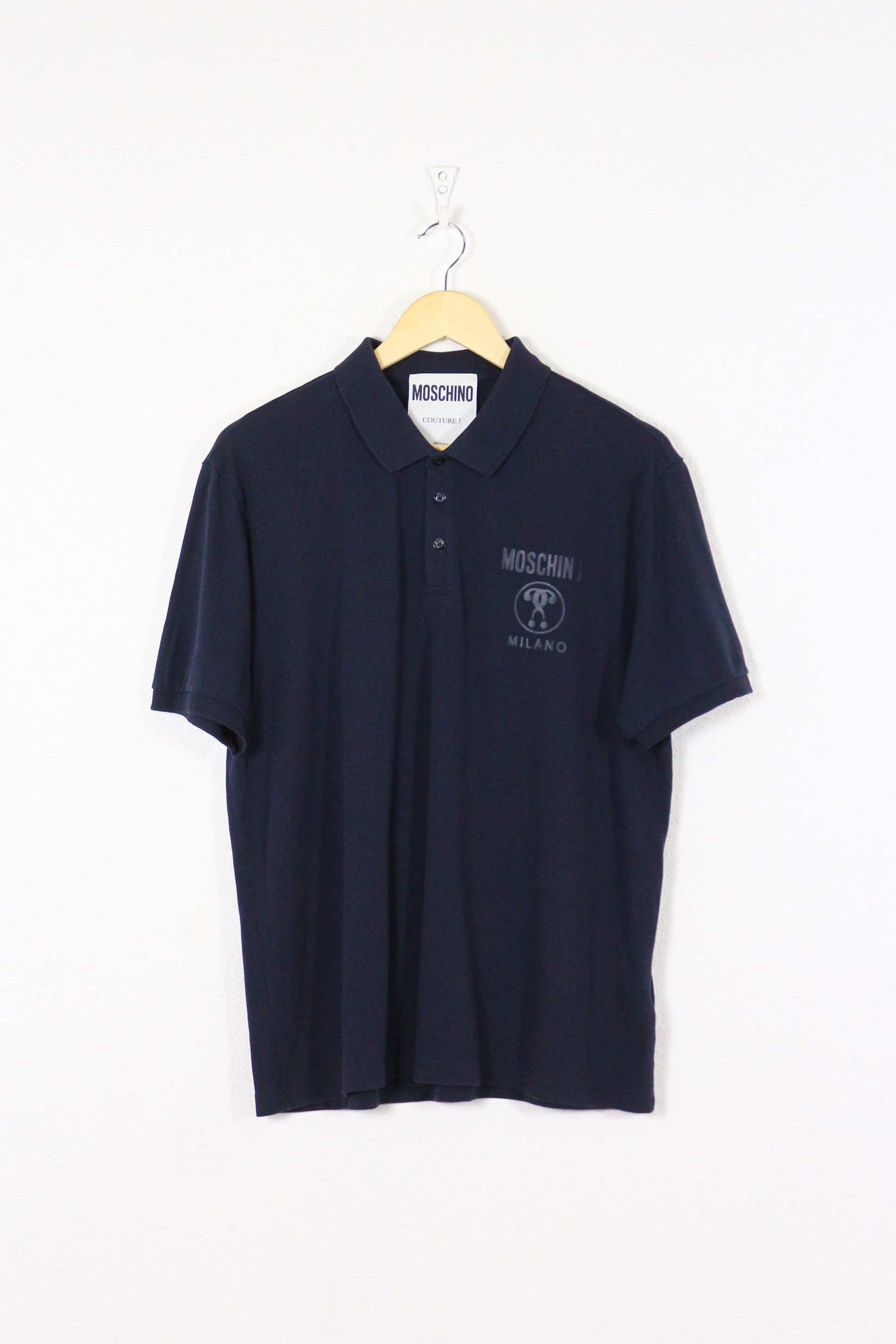 Moschino Moschino Milano Couture Logo Polo Shirt Size US XL / EU 56 / 4 - 1 Thumbnail