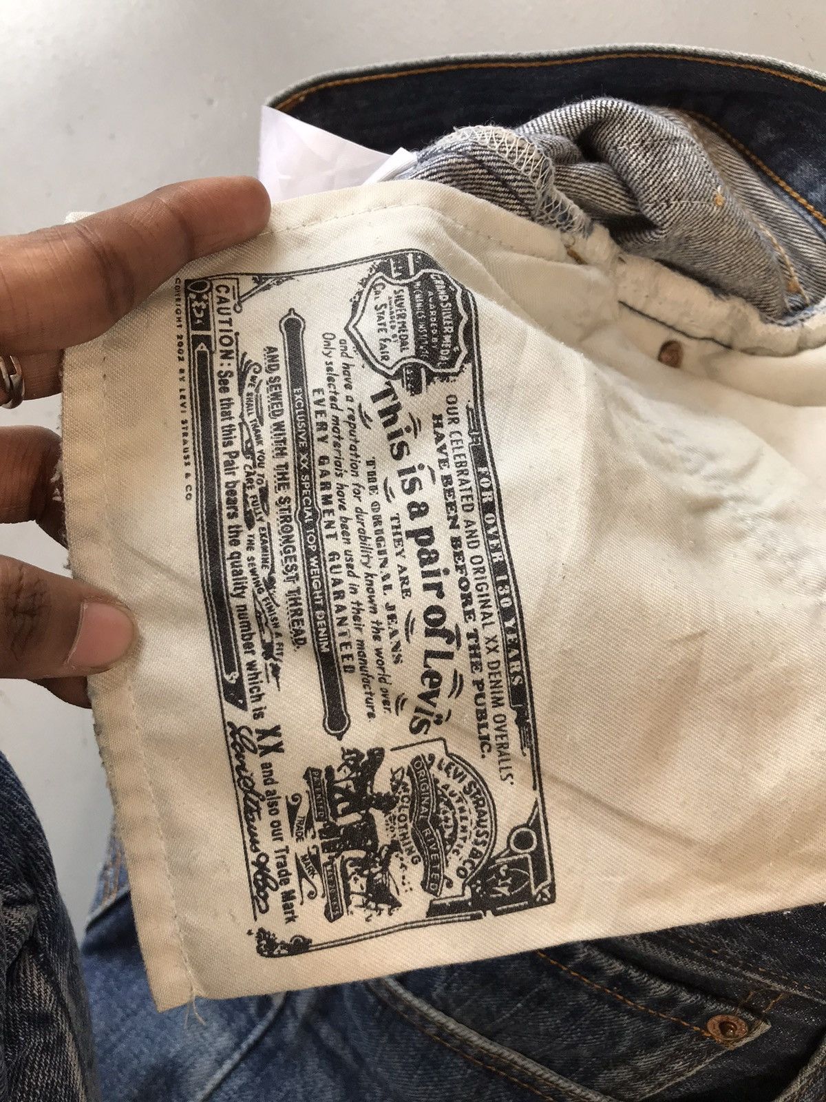 Vintage Levi’s Strauss & co red tab 501 denim
