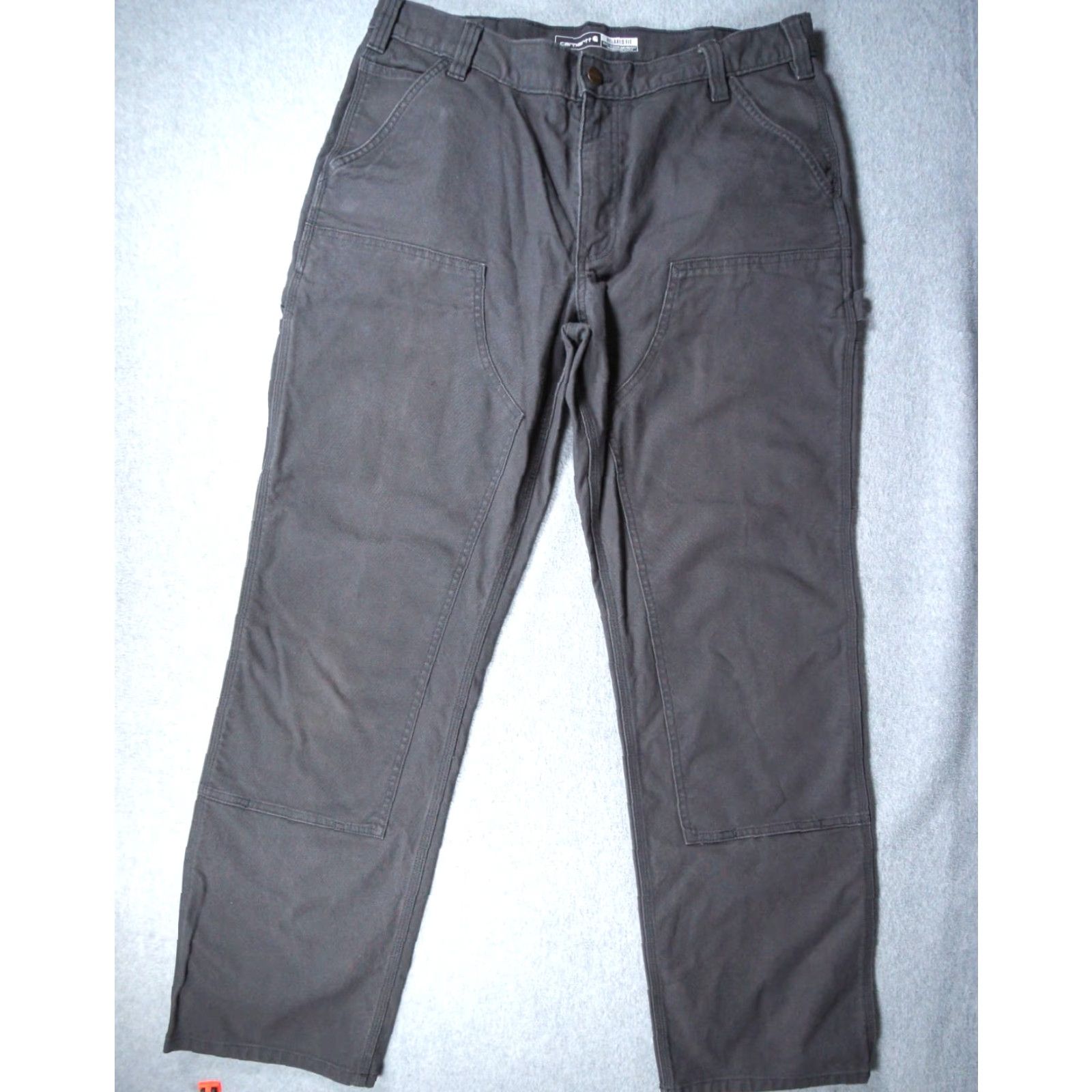 Carhartt Carhartt Pants Mens 36x34 Gray Rugged Flex Relaxed Fit Workwear Utility Duck Pants Mens 36 Gray Carhartt Rugged Flex Straight Dock? Size US 36 / EU 52 - 2 Thumbnail