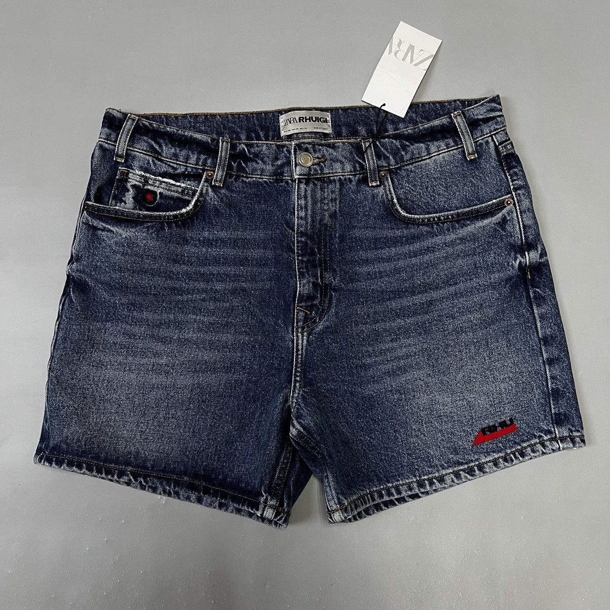 Rhude × Zara Rhude x zara Rhuigi denim shorts new 36 SIZE Size US 36 / EU 52 - 2 Thumbnail
