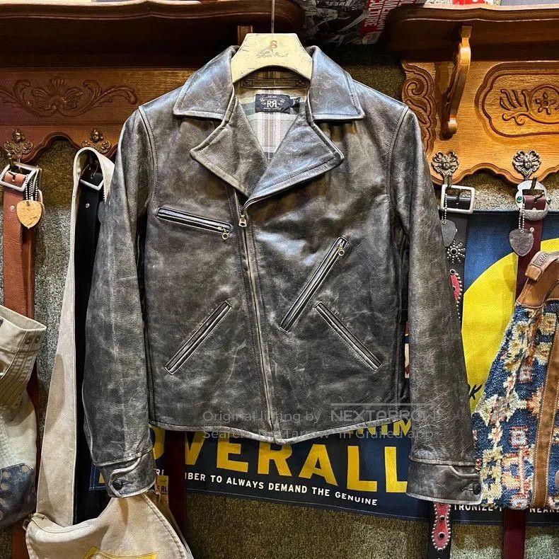 RRL Ralph Lauren RRL Leather Biker Jacket. Size US S / EU 44-46 / 1 - 1 Thumbnail