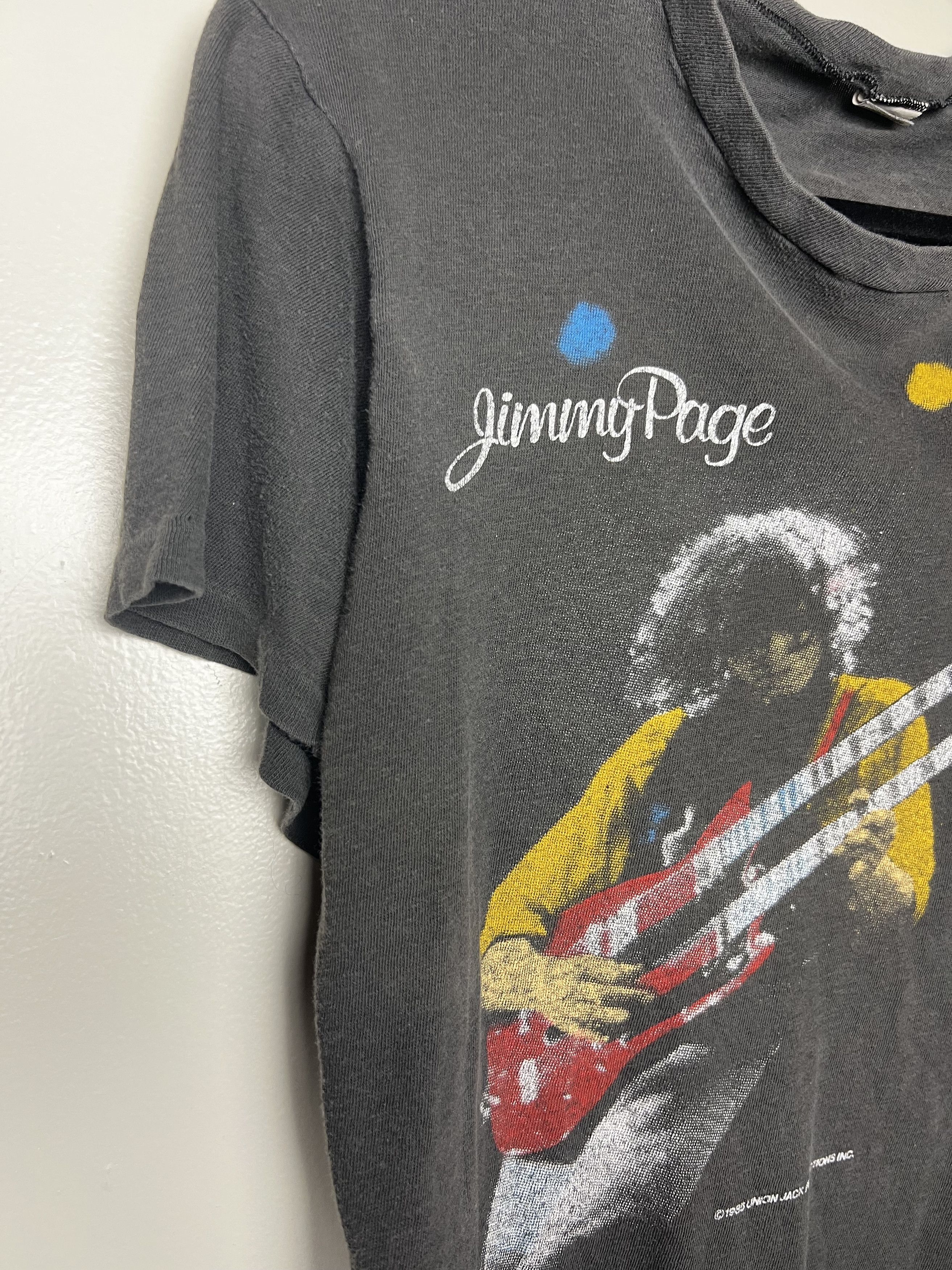 Vintage Vintage 1985 Jimmy Page and The Firm Tour T-Shirt Size US S / EU 44-46 / 1 - 7 Thumbnail