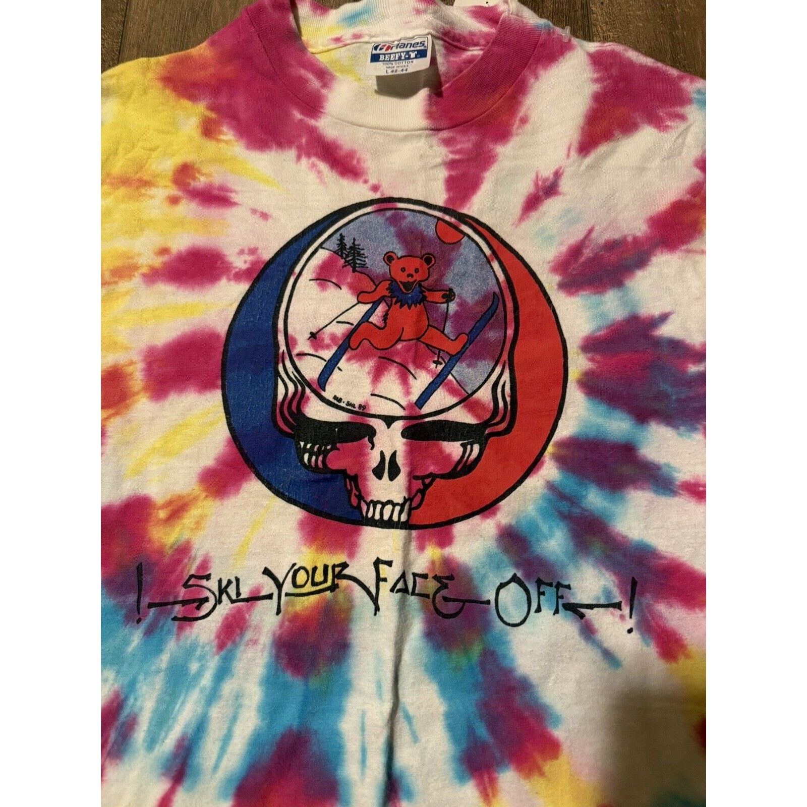 Hanes 1989 Grateful Dead Ski Shirt Vintage Size US L / EU 52-54 / 3 - 2 Thumbnail