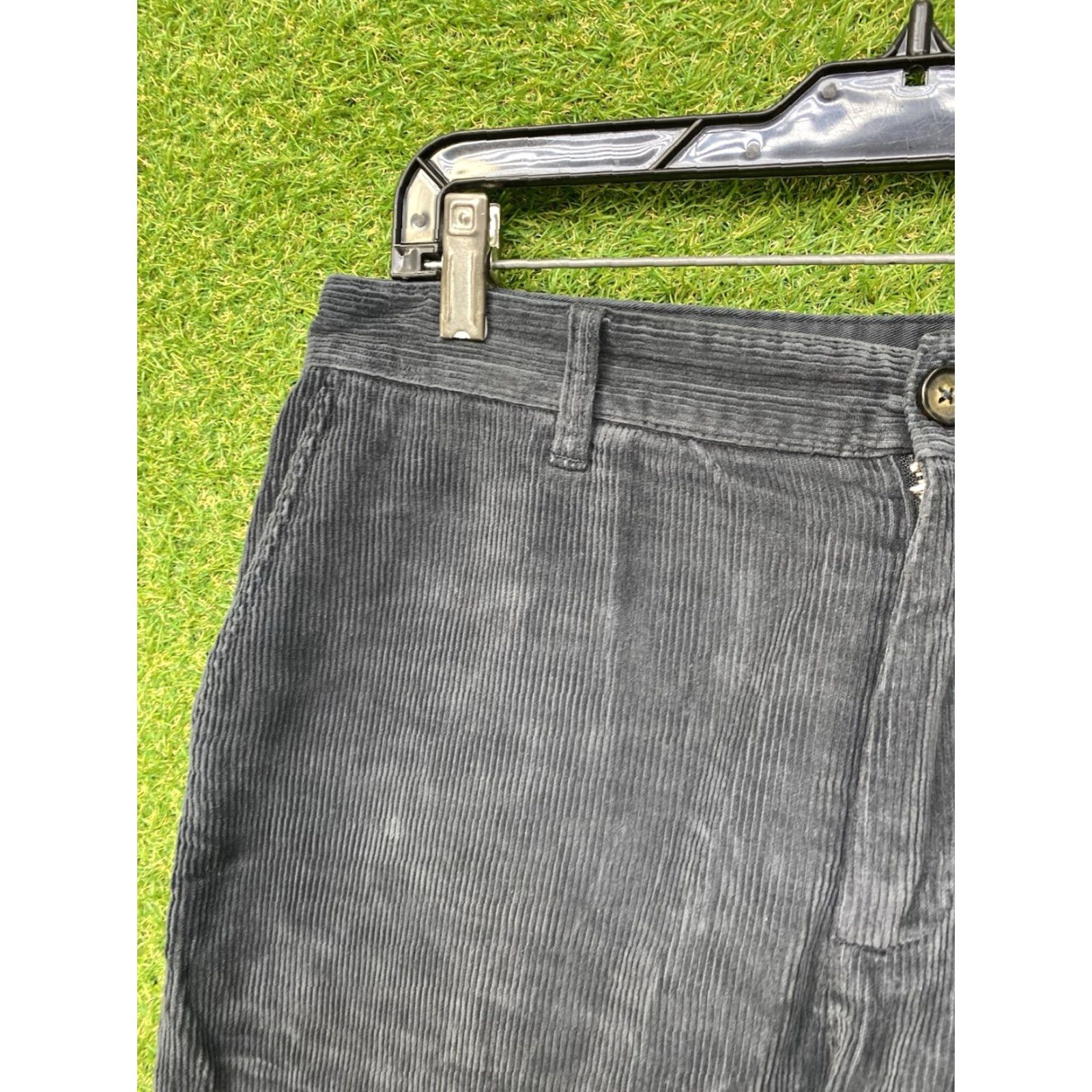 Faherty Faherty Pants Mens 33 33x32 Corduroy Slim Straight Blue Grey Slacks Casual Y2K Shirt Size US 33 - 3 Thumbnail