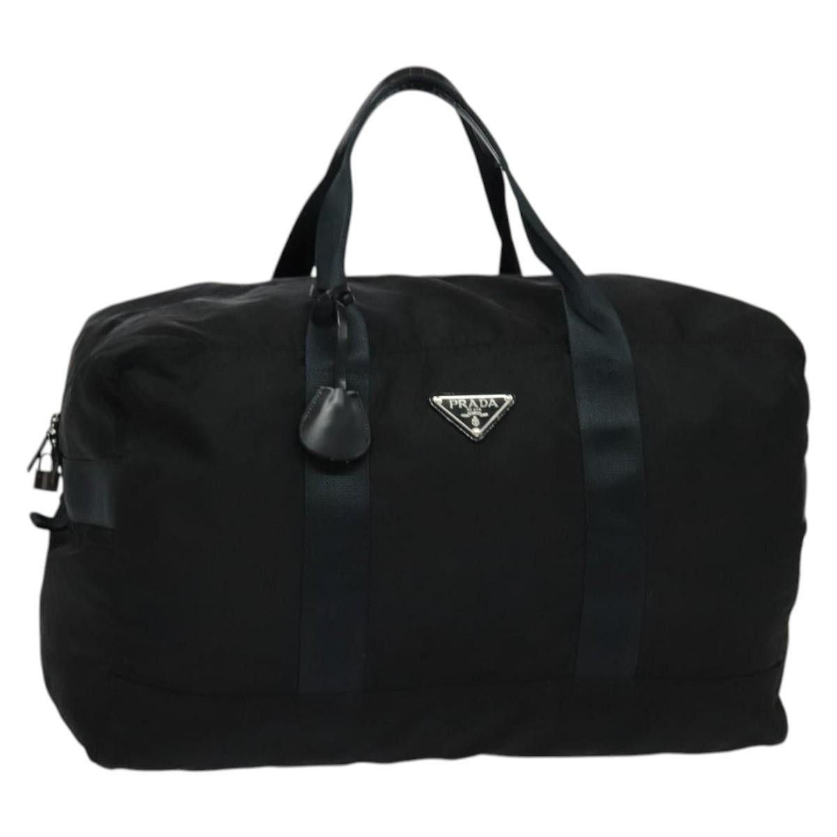 Prada PRADA Boston Bag Nylon Black Silver Size ONE SIZE - 1 Thumbnail