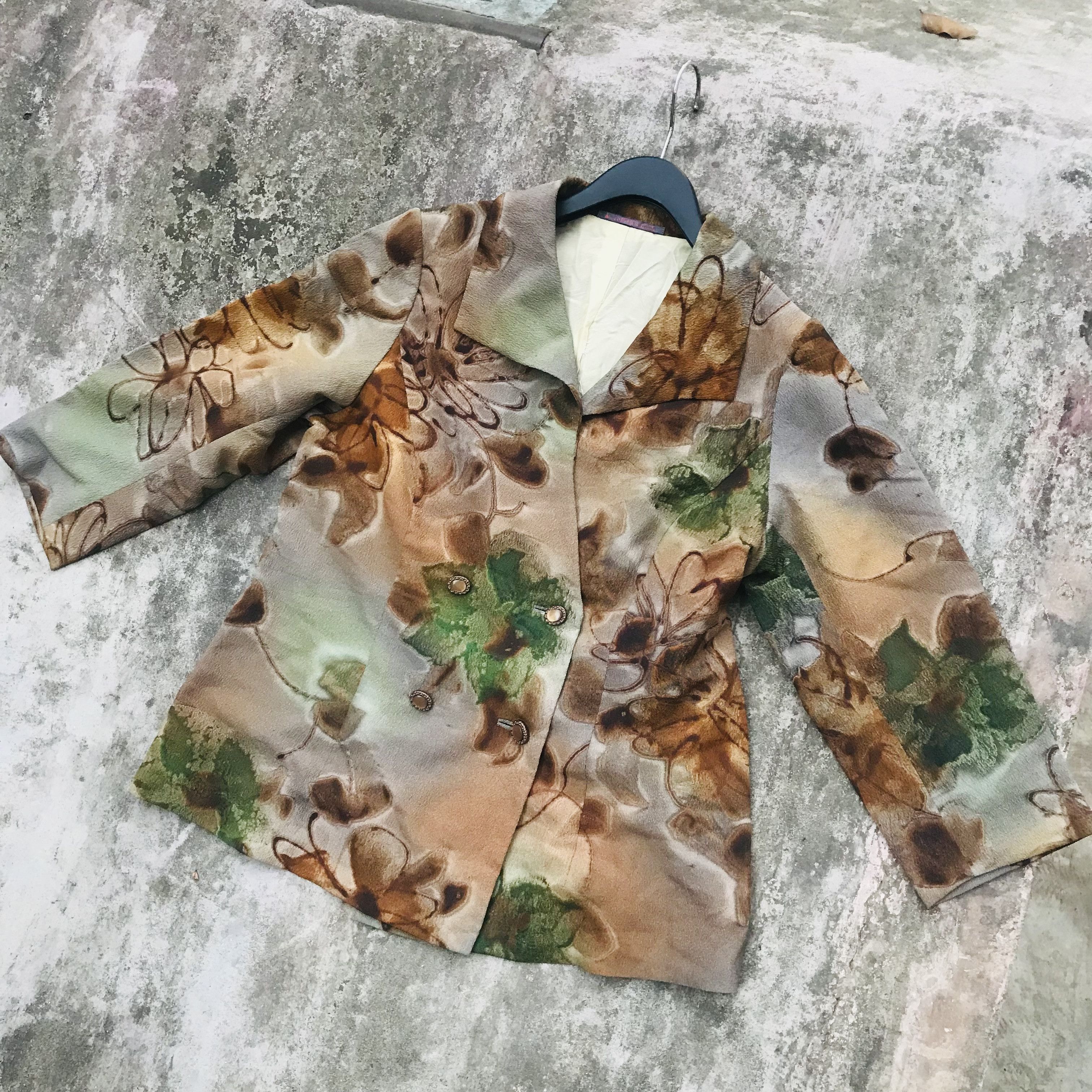Vintage Vintage Earthtone 4 Button Blazer Size M / US 6-8 / IT 42-44 - 1 Thumbnail