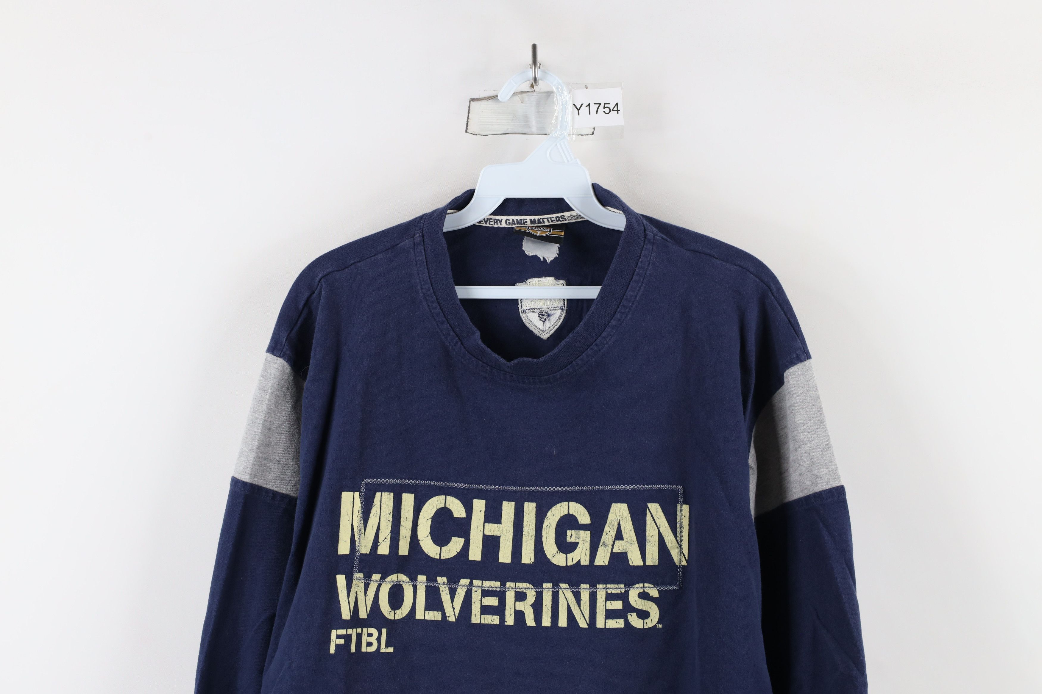 Vintage Vintage ESPN University of Michigan Football Jersey T-Shirt Size US L / EU 52-54 / 3 - 2 Thumbnail