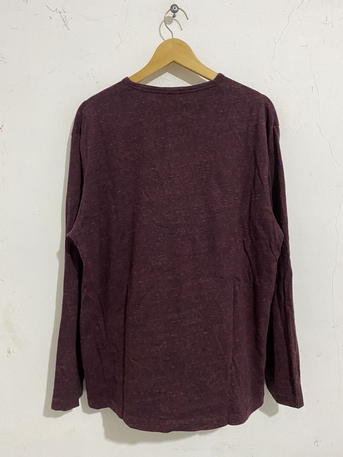 If Six Was Nine 💸BINDINGOFFER💸Japanese Freude Maroon Longsleeve Goa Styled Size US XL / EU 56 / 4 - 4 Thumbnail