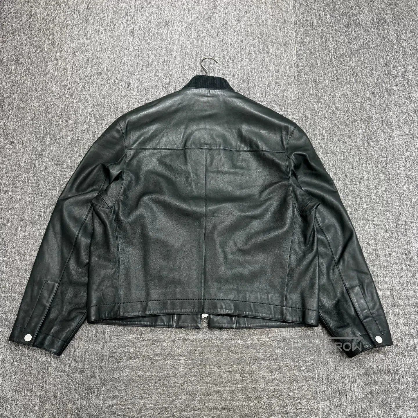 Hermes Hermes Dark Green Leather Jacket. Size US XL / EU 56 / 4 - 5 Thumbnail