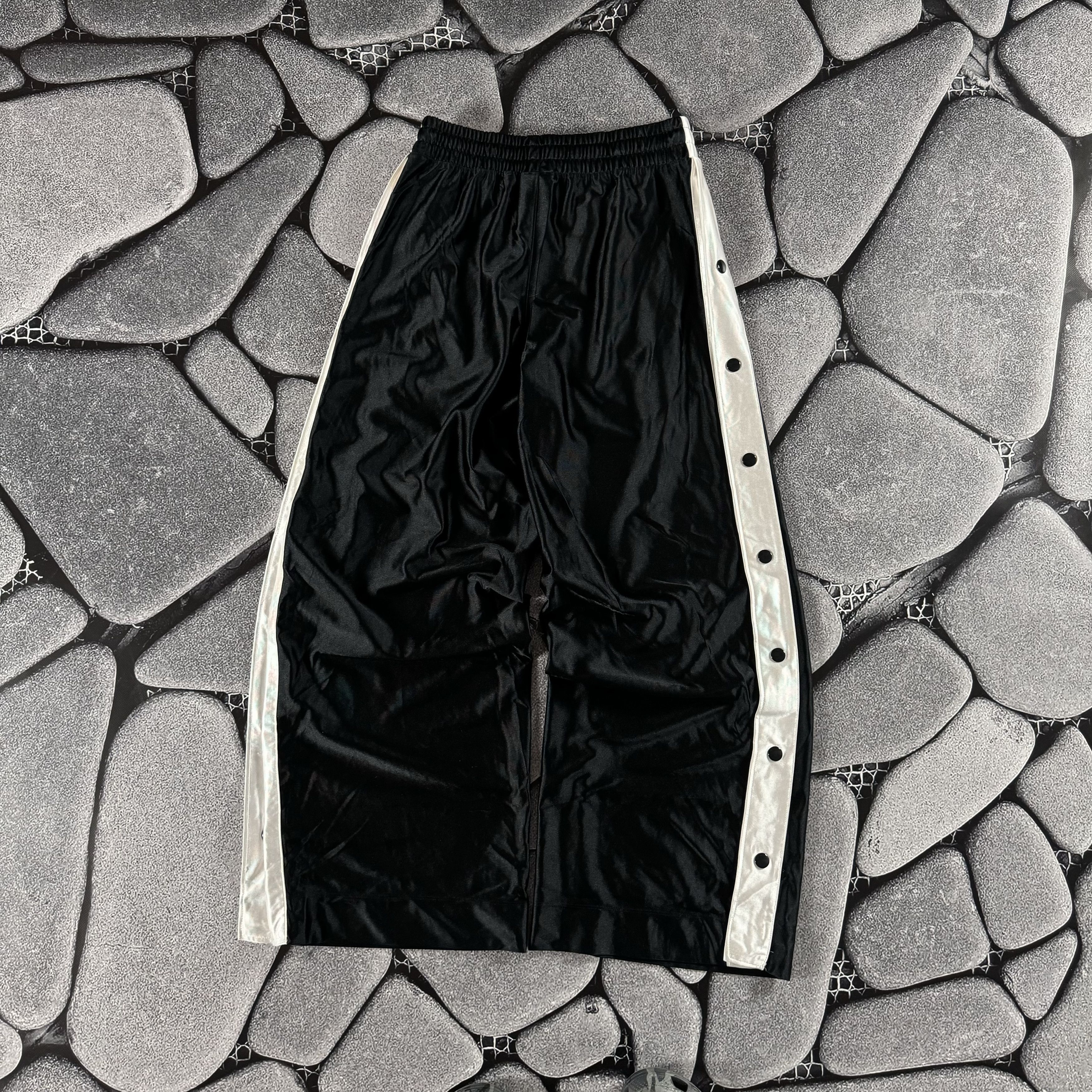 Japanese Brand NIKE TRACK BAGGY FULL BUTTON UP PANTS Y2K DRILL Size US 32 / EU 48 - 6 Thumbnail