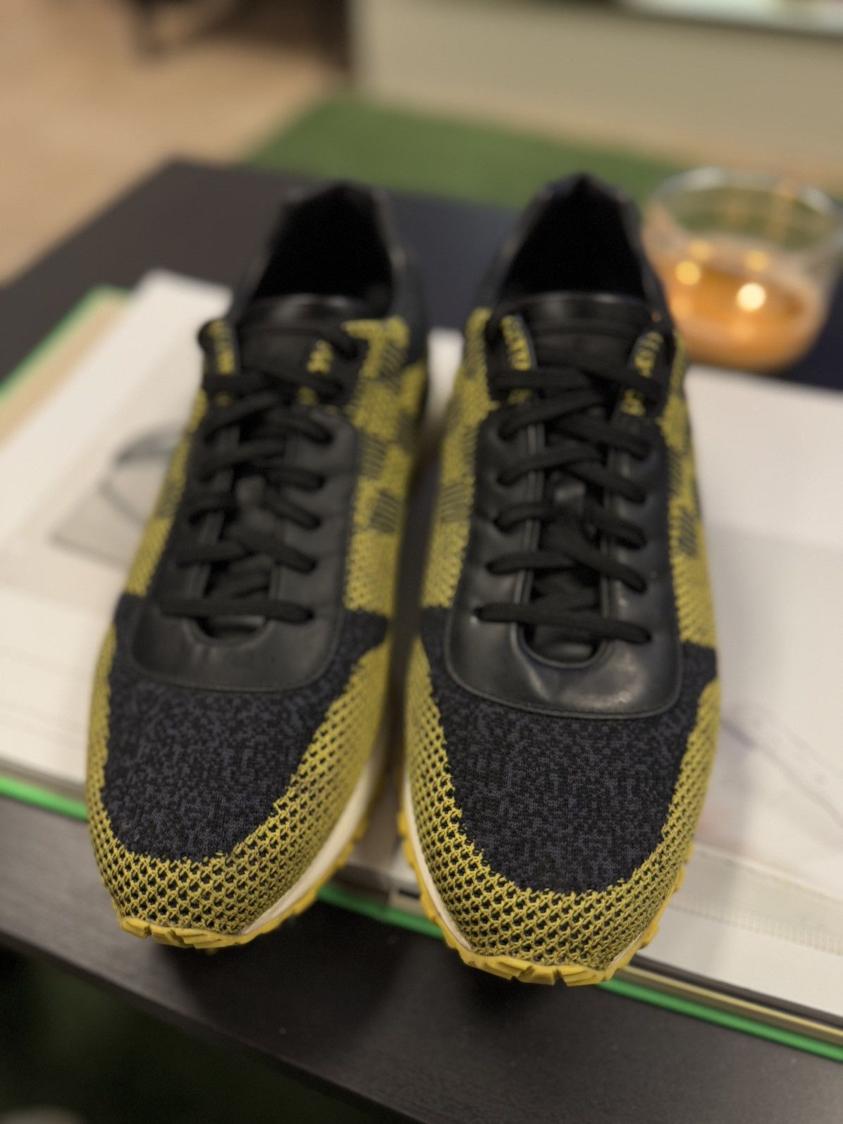 Louis Vuitton Louis Vuitton Yellow Black Size 9.5US/8.5LV Trainer Size US 9.5 / EU 42-43 - 8 Thumbnail