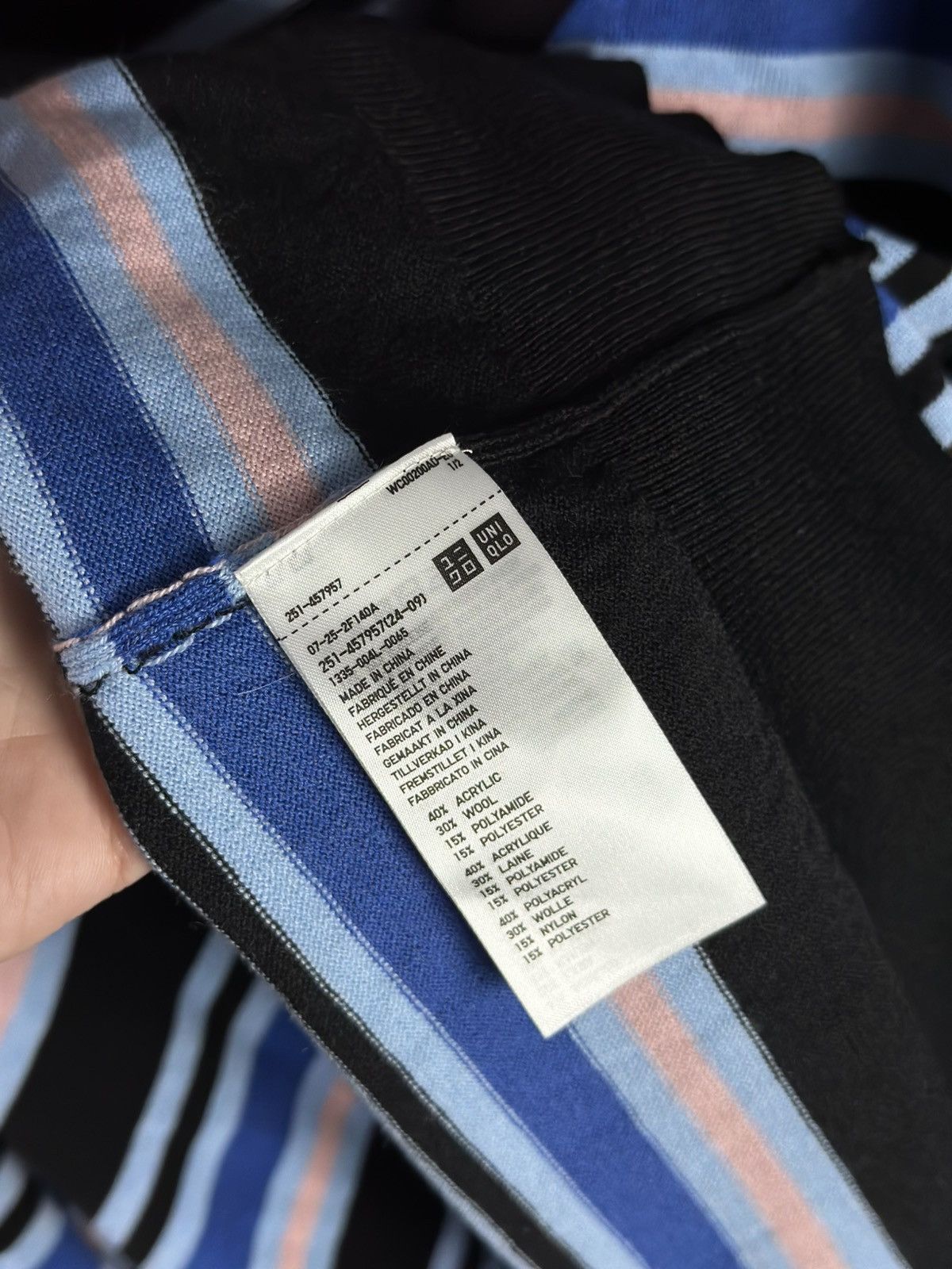 Marni × Uniqlo MARNI X Uniqlo Wool Striped Cardigan Sweater Men’s Size M Size US M / EU 48-50 / 2 - 8 Thumbnail