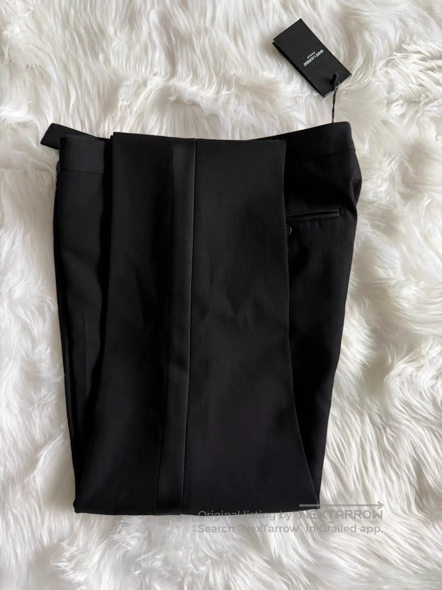 Saint Laurent Paris Black Straight-Leg Casual Pants Size 34. Size US 34 / EU 50 - 8 Thumbnail