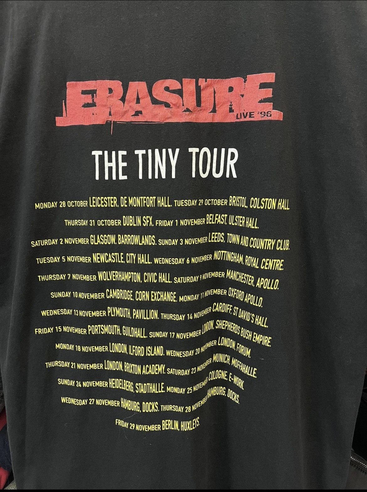 Band Tees Vintage 1996 Erasure T-shirt Size US L / EU 52-54 / 3 - 5 Thumbnail
