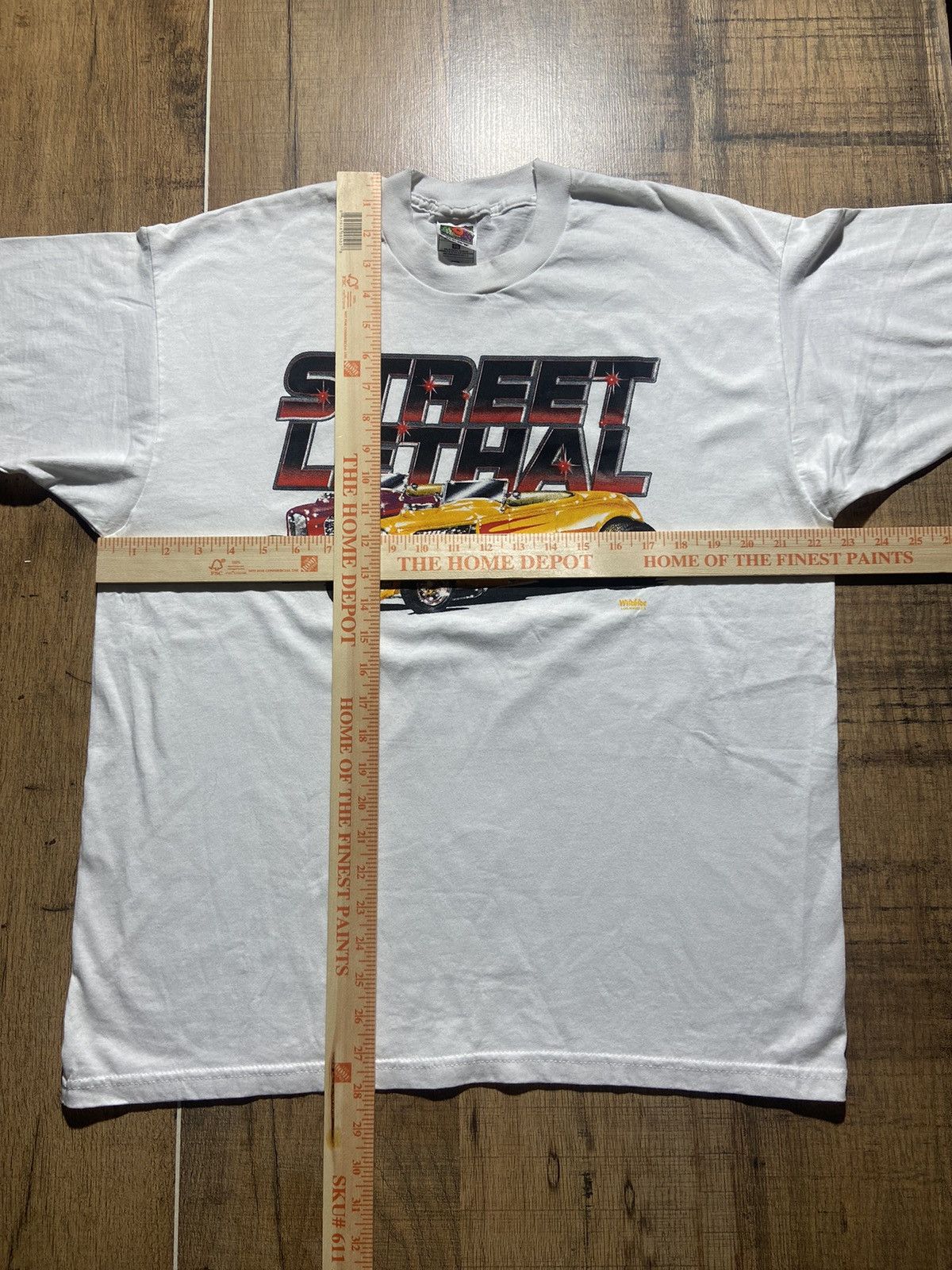 Fruit Of The Loom New Y2K hot rod tee Size US XL / EU 56 / 4 - 4 Thumbnail