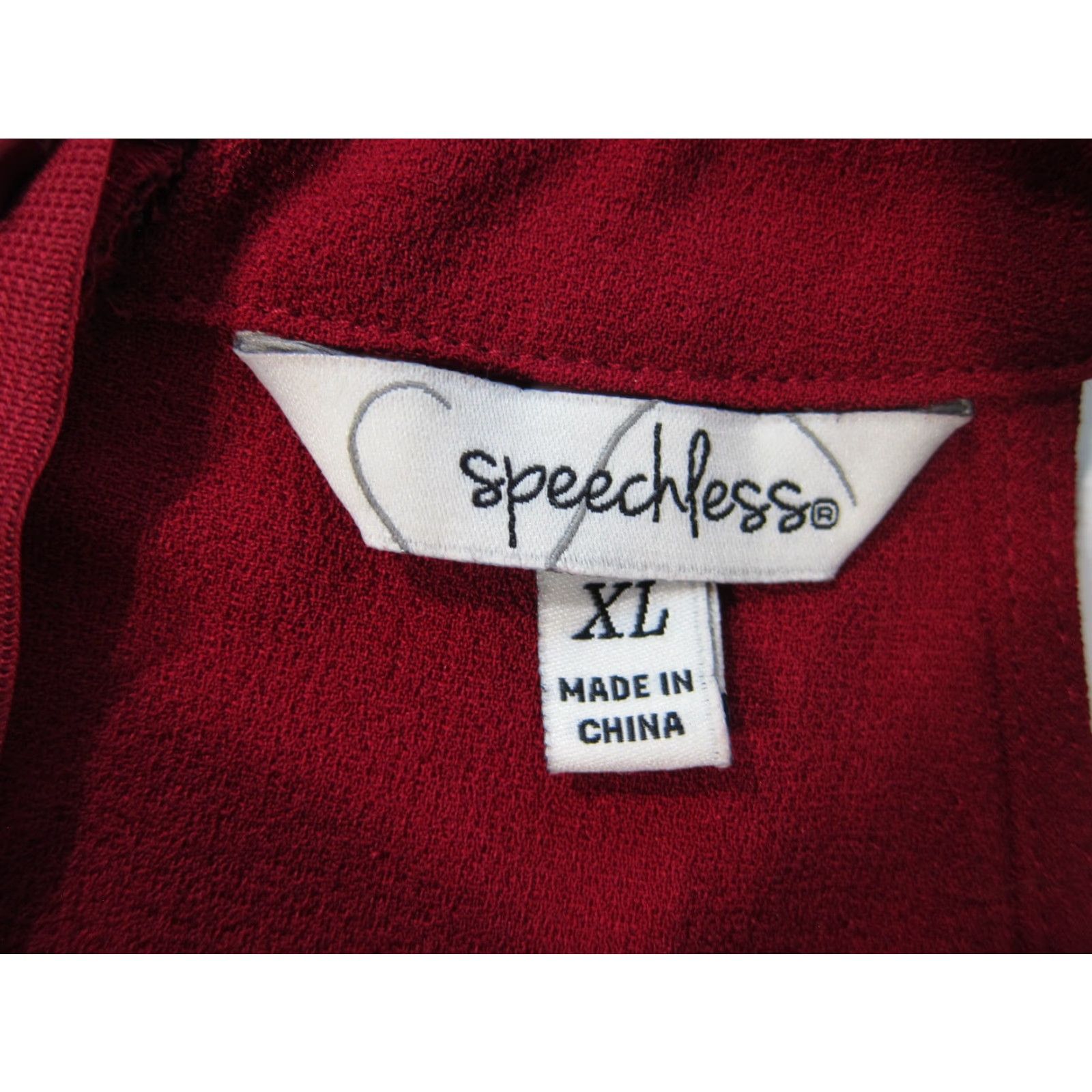 Vintage NWT Speechless Red Sleeveless Tank Dress Drop Waist High Neck Pocket XL Size XL / US 12-14 / IT 48-50 - 3 Thumbnail