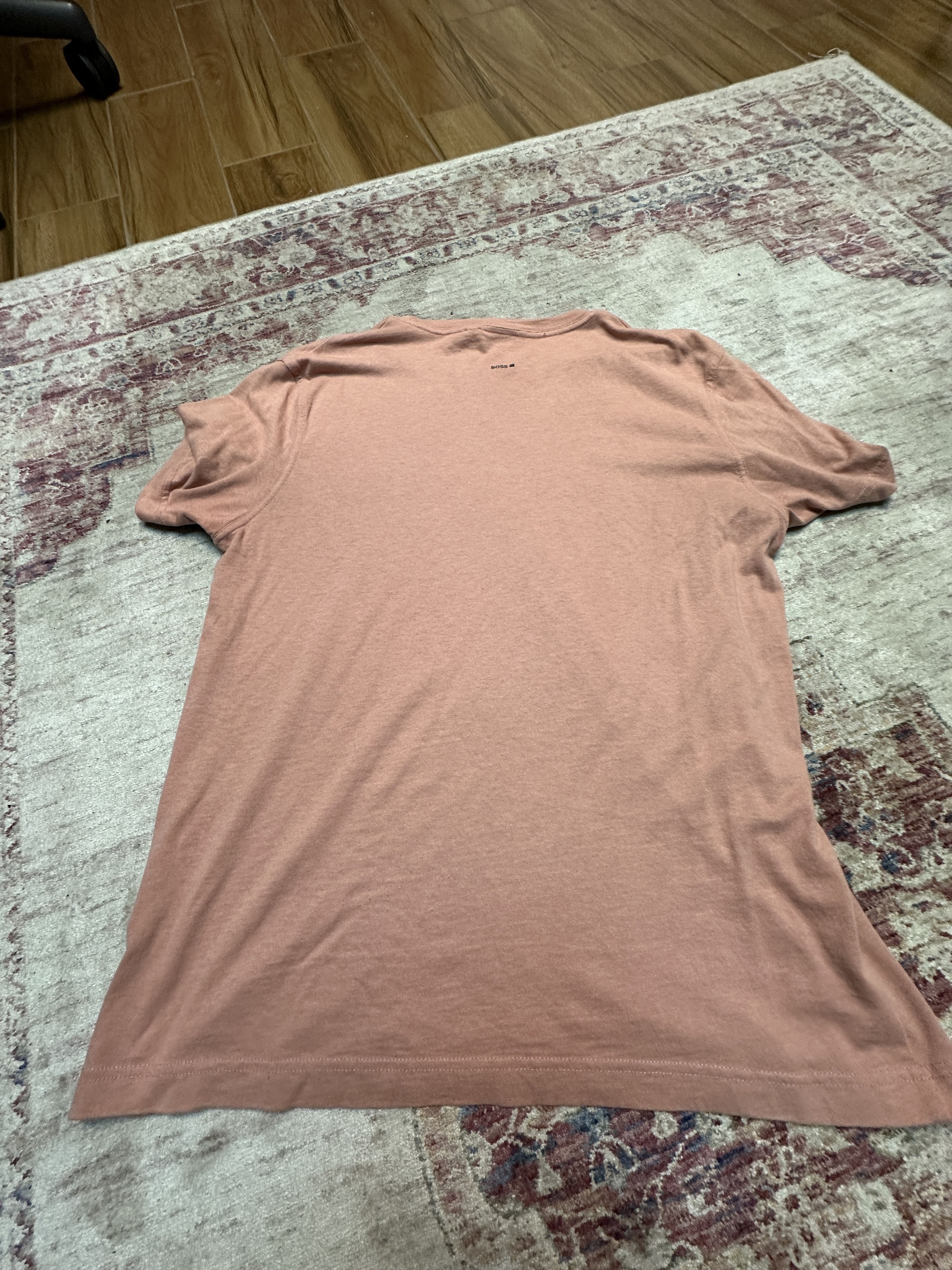 Hugo Boss Boss Men's Light Pink Graphical T-Shirt Size L Size US L / EU 52-54 / 3 - 4 Thumbnail