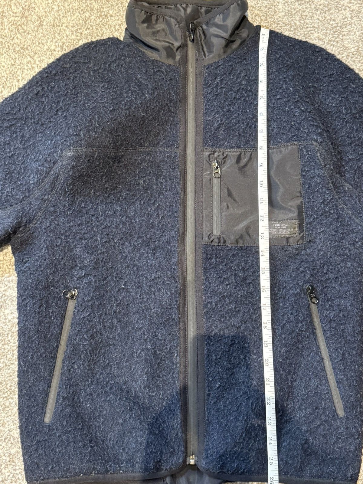 Patrik Ervell Patrik Ervell Navy Wool Fleece Jacket Size US S / EU 44-46 / 1 - 10 Thumbnail