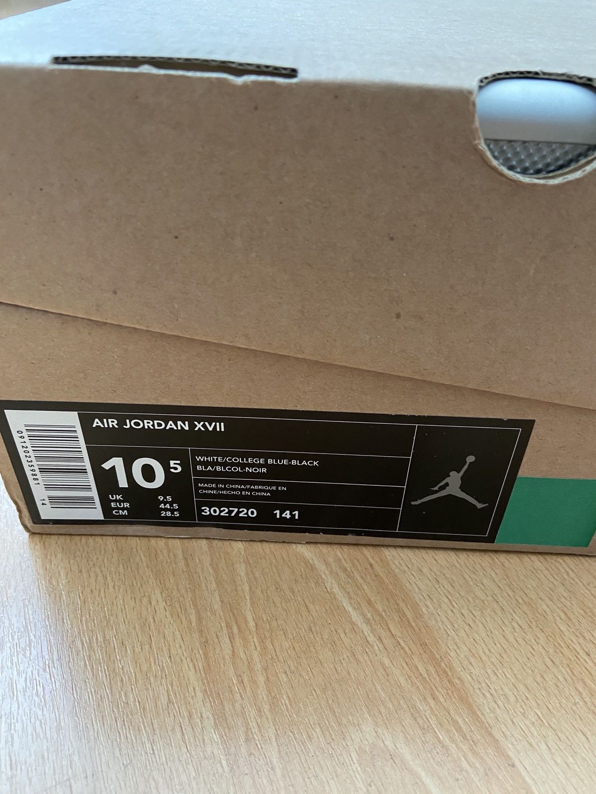 Jordan Brand OG Air Jordan 17 ‘College Blue’ Size US 10.5 / EU 43-44 - 11 Thumbnail