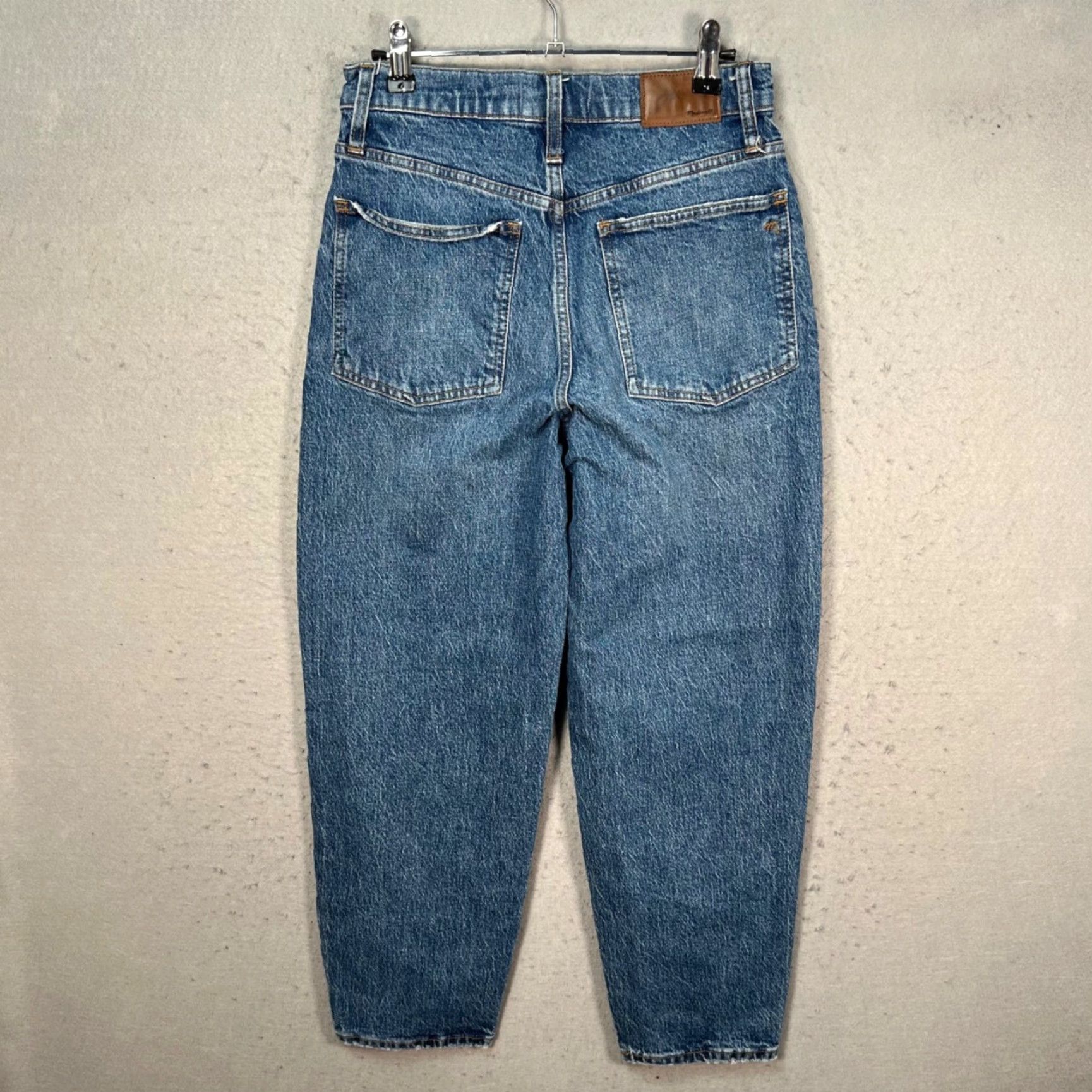 Madewell Madewell Jeans Balloon High-Rise Relaxed Denim Blue 26 Adult Womens Size 26" / US 2 / IT 38 - 2 Thumbnail