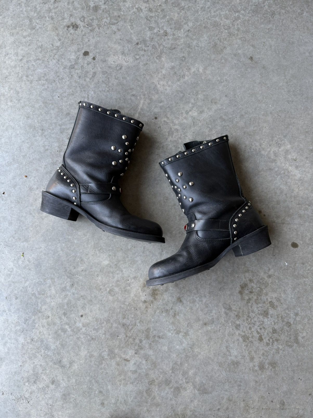 Junya Watanabe Junya Watanabe AW2002 Studded Engineer Gem Stone Boots Size US 8.5 / EU 41-42 - 4 Thumbnail