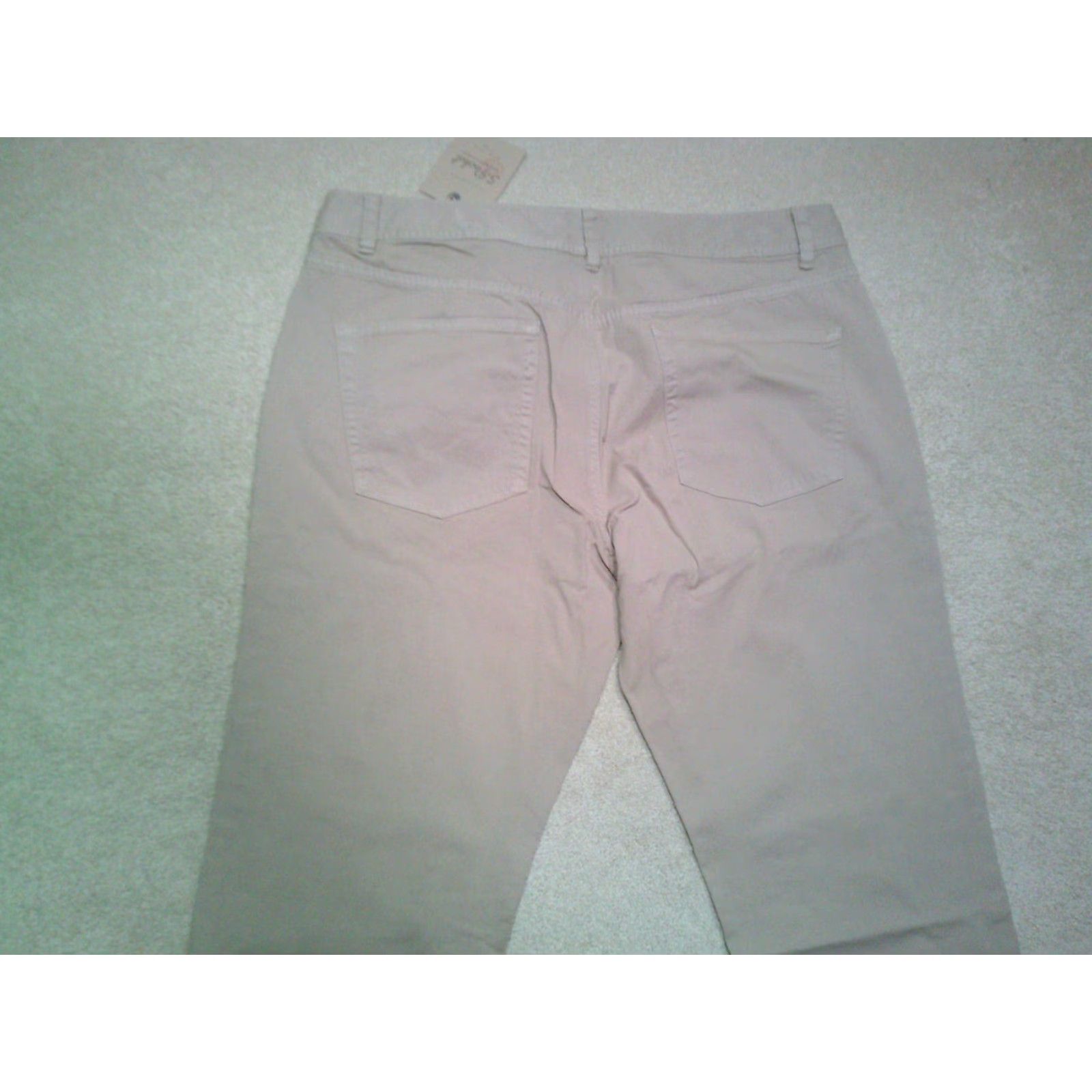 Vintage New J Hilburn Pants Mens 36x34 Beige Oatmeal Brushed Twill 5 Pocket Stretch Size US 36 / EU 52 - 4 Thumbnail