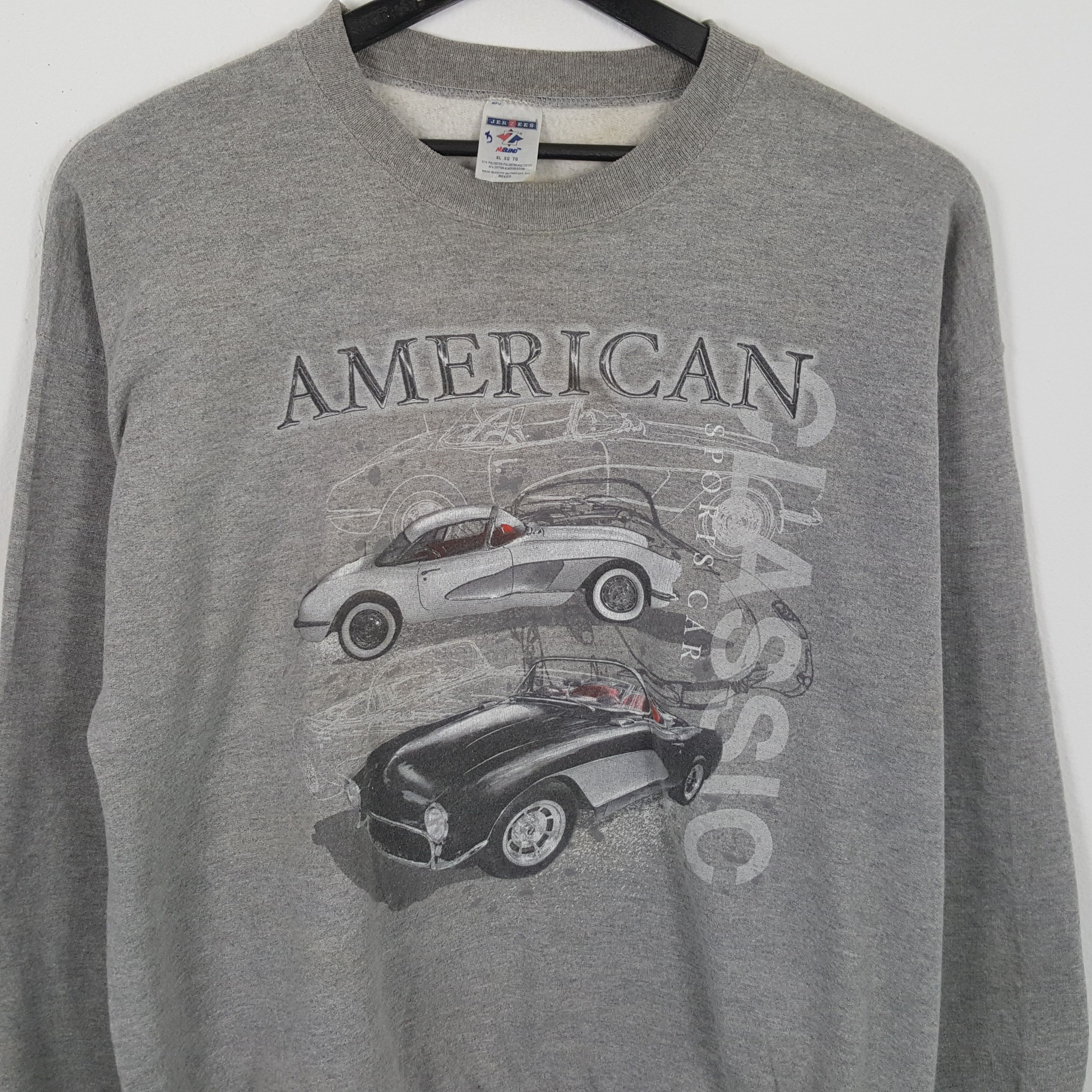 Vintage AMERICAN Classic SPORTS CAR Streetwear Style Sweatshirt Size US XL / EU 56 / 4 - 2 Thumbnail