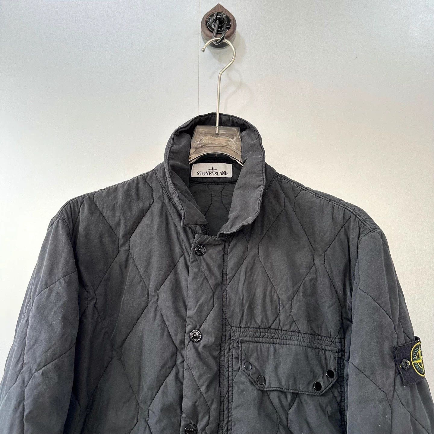 Stone Island STONE ISLAND FW24 Quilted Shirt Jacket Black S Size US S / EU 44-46 / 1 - 3 Thumbnail