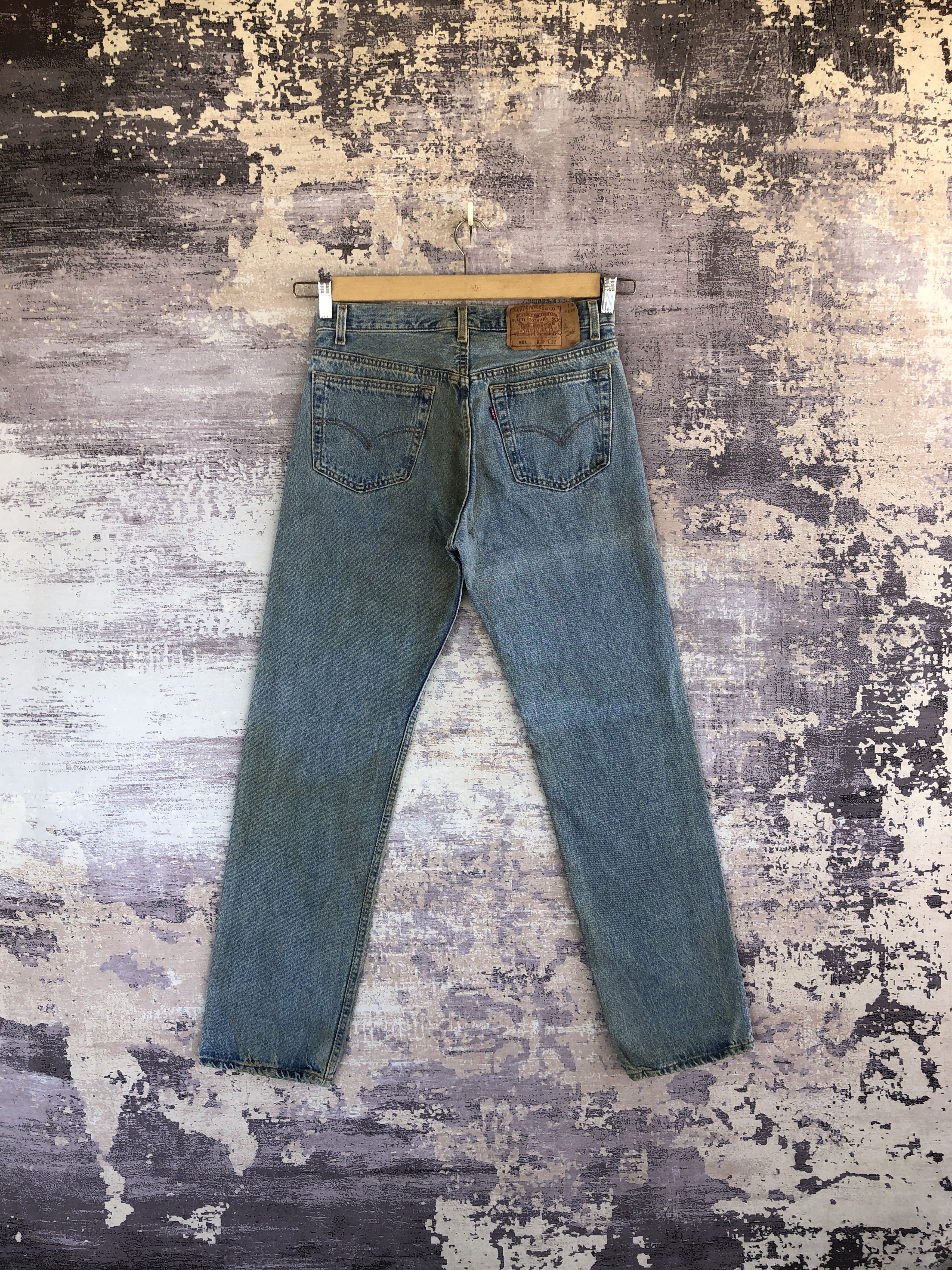Levi's Vintage 90s Levis 501 Sunfaded Jeans Levi's Light Wash Denim Size US 30 / EU 46 - 2 Thumbnail