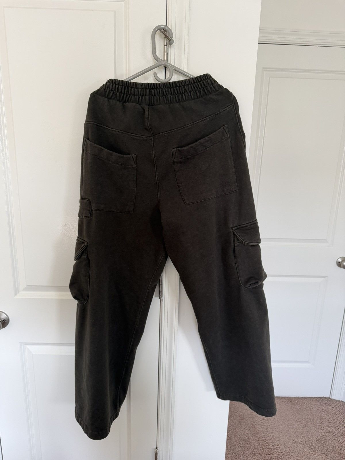 Zara Chocolate Brown Cargo Baggy Sweatpants Size US 34 / EU 50 - 4 Thumbnail