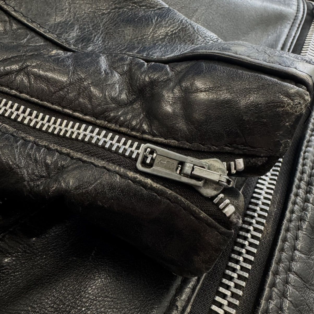 Vintage Vintage 1960s Moto Style Heavy ERD Style Punk Leather Jkt Size US S / EU 44-46 / 1 - 4 Thumbnail