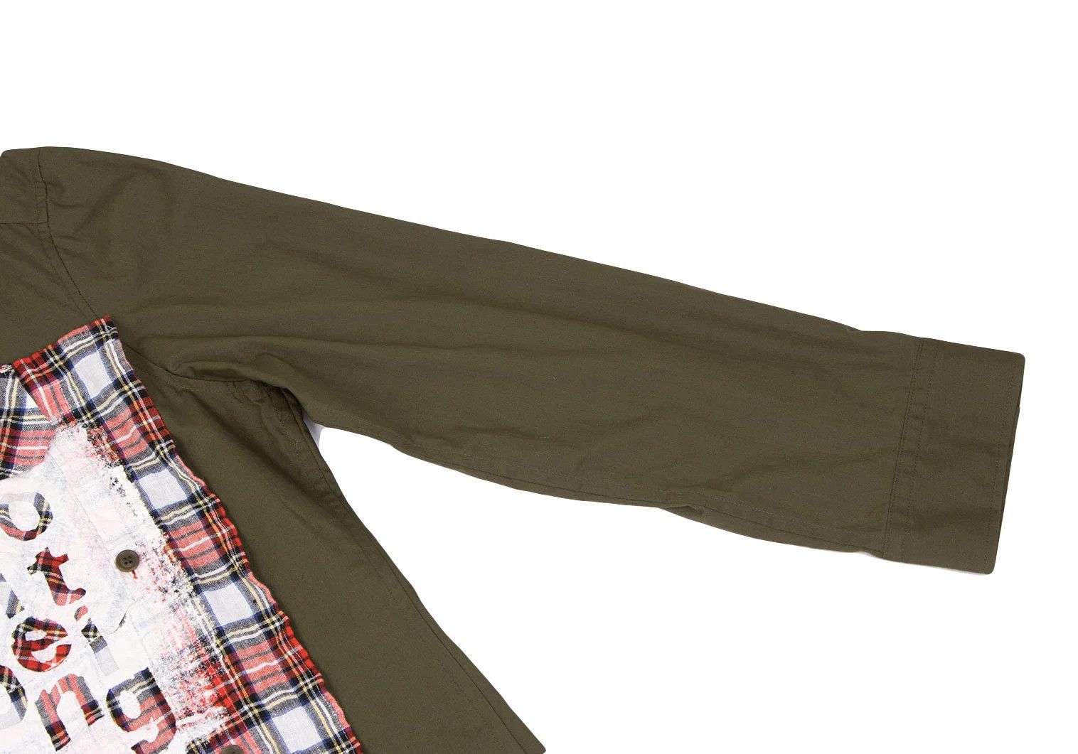 Yohji Yamamoto Tartan Check Pigment Print Set-Up in Khaki and Others Size US 36 / EU 52 - 5 Thumbnail