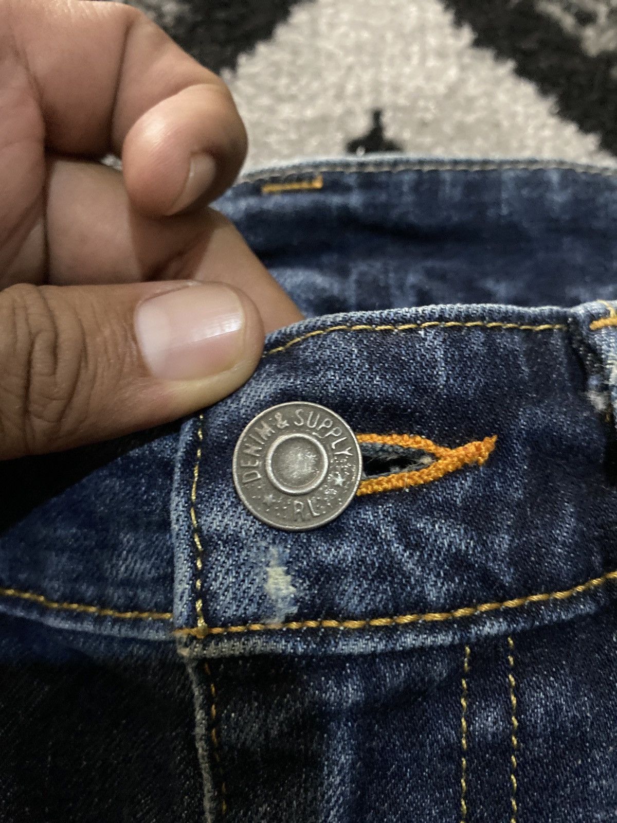 Y/Project Ralph Lauren Denim & Supply Kurt Cobain Grunge Patchwork Size 25" / US 0 / IT 36 - 6 Thumbnail