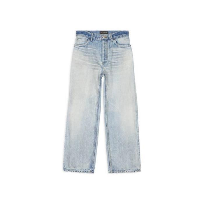 Balenciaga o1srvl11e1125 Ankle Cut Jeans in Light Blue Size 30" / US 8 / IT 44 - 1 Thumbnail