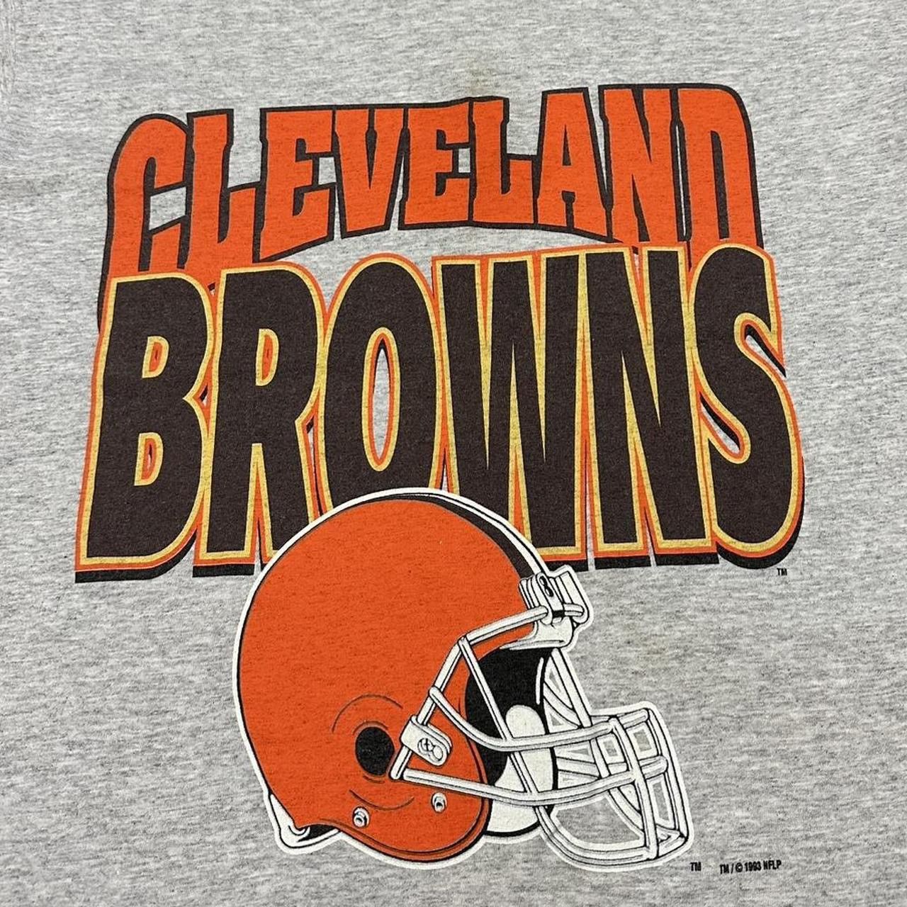 NFL Vintage Cleveland Browns T Shirt 90s NFL Single Stitch 1993 Size US XL / EU 56 / 4 - 4 Thumbnail
