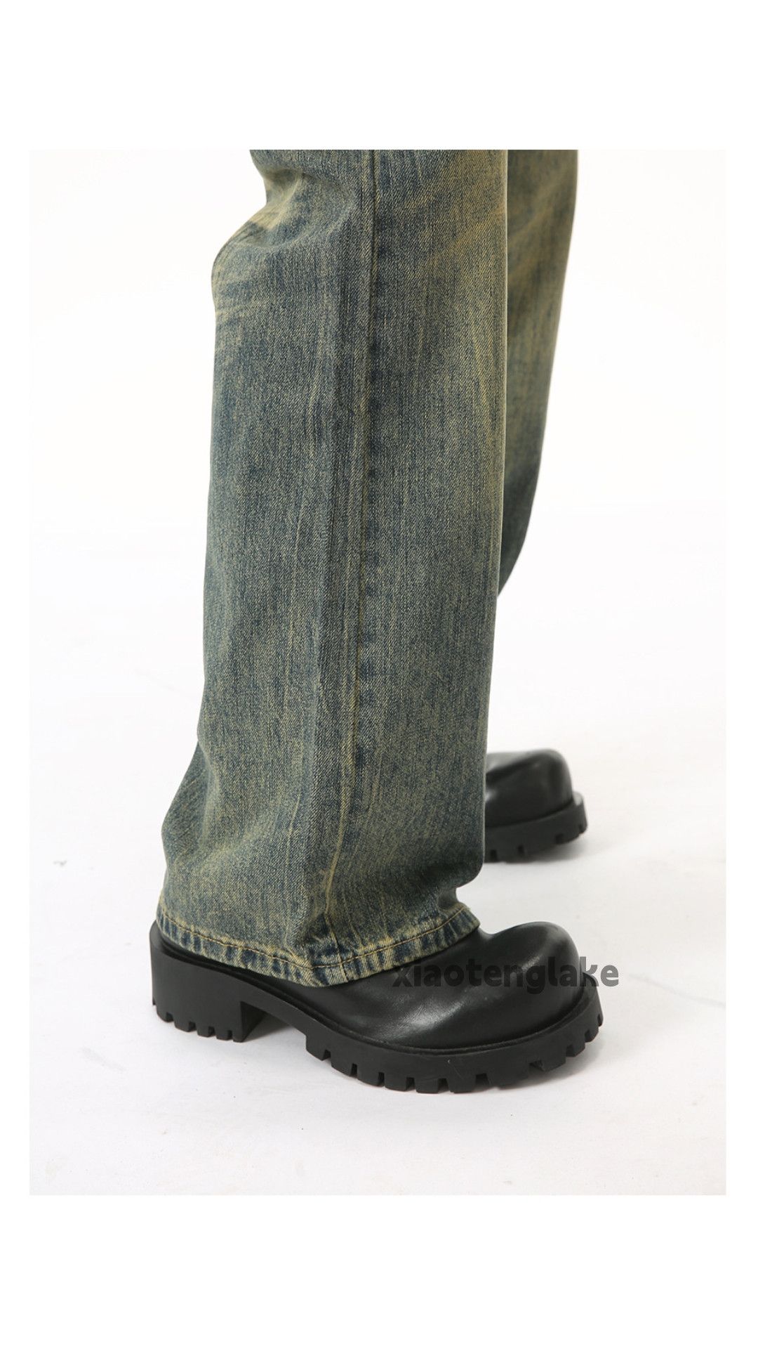 Jean × Vintage washed faded cleanfit yuppie bootcut grunge jeans Size US 28 / EU 44 - 4 Thumbnail