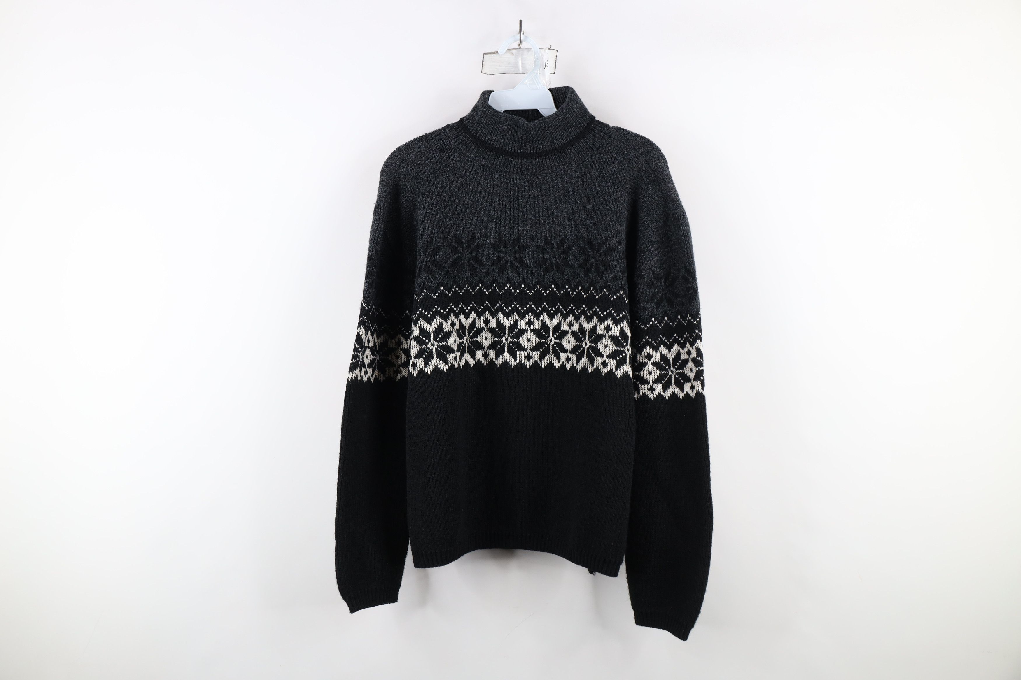 Vintage Vintage 90s Streetwear Fair Isle Turtleneck Sweater USA Size M / US 6-8 / IT 42-44 - 1 Thumbnail
