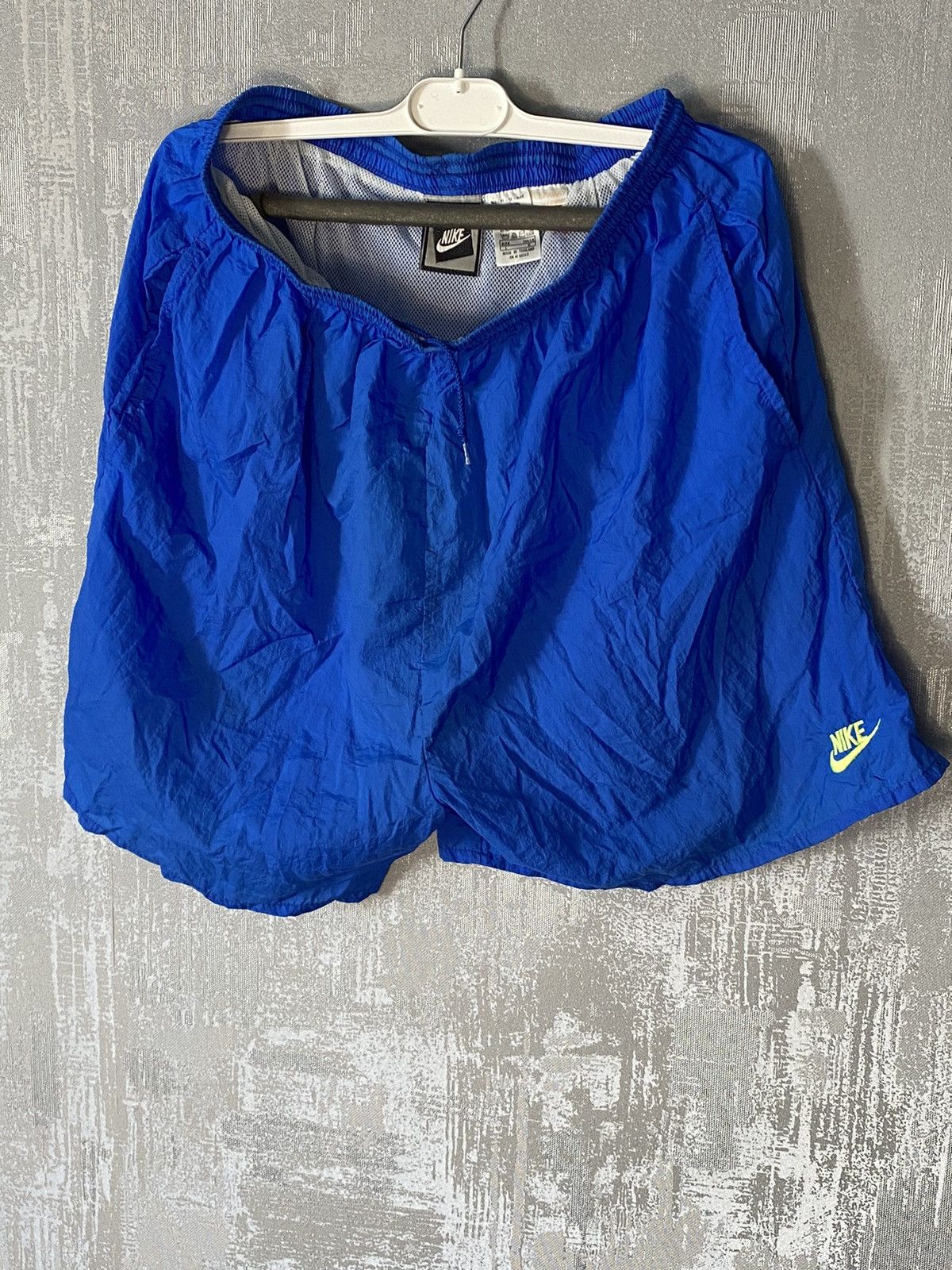 Nike × Vintage Crazy Vintage 90s Nike Shorts Rare Big Logo Size US 33 - 2 Thumbnail