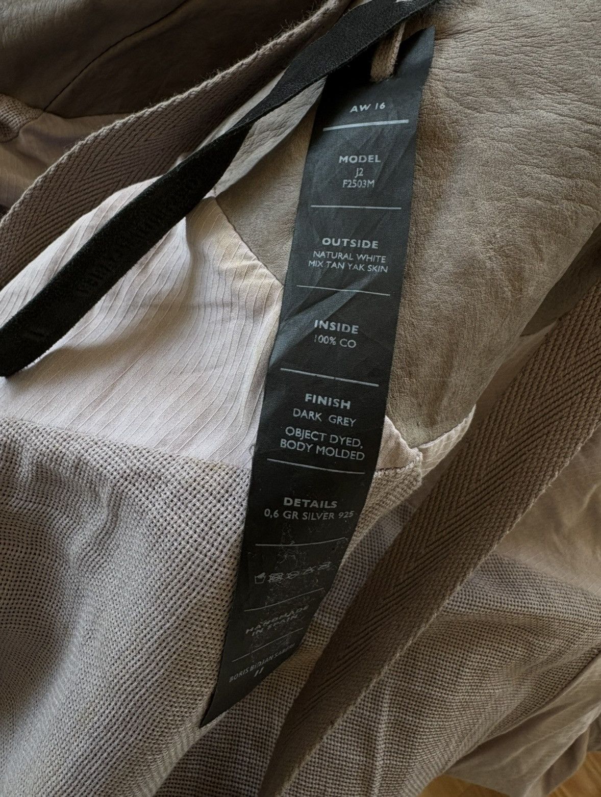 Boris Bidjan Saberi GRAIL J2 F2503M Dark Grey with Hood Size US M / EU 48-50 / 2 - 18 Thumbnail