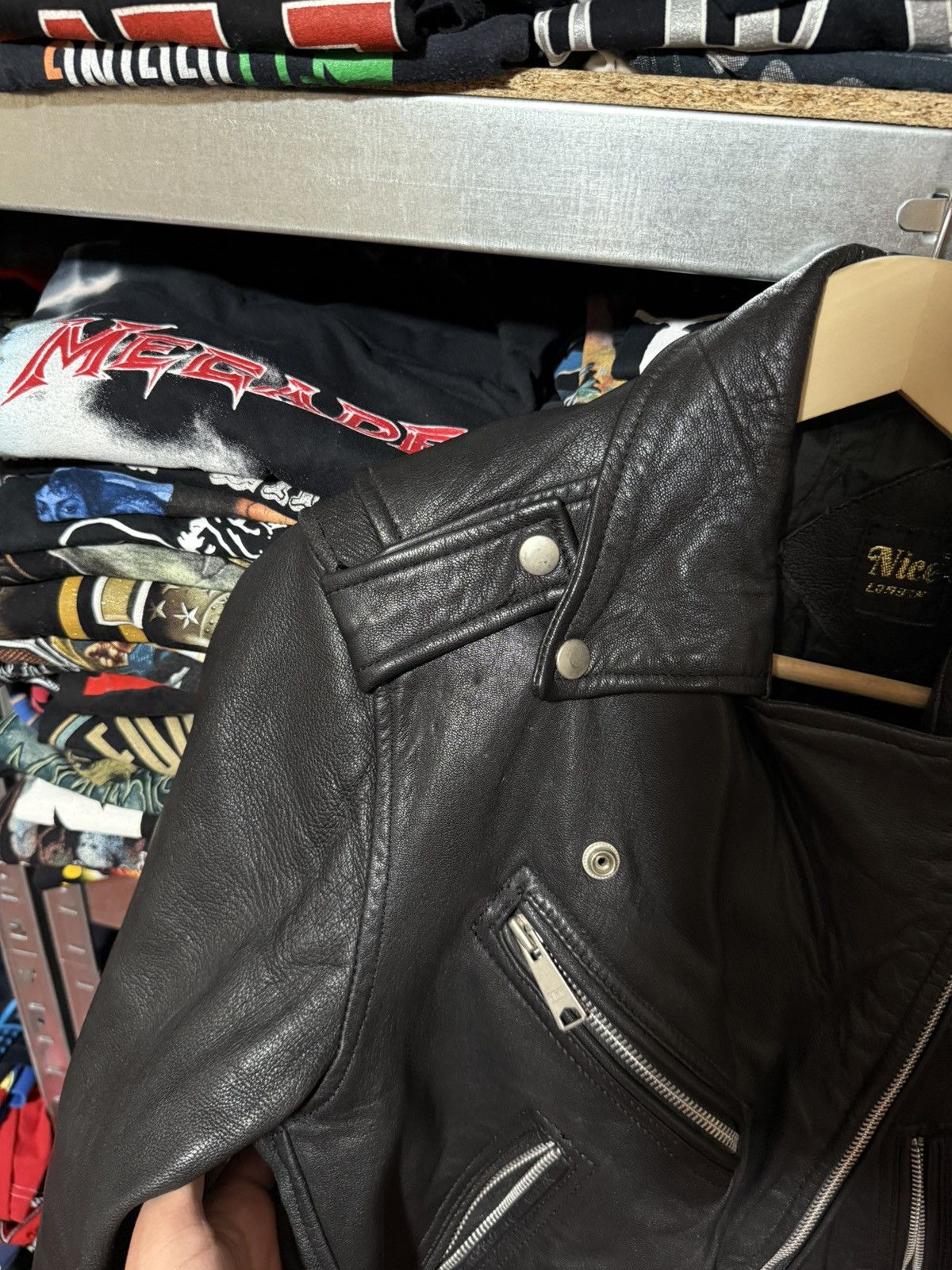 Vintage Vintage 80’s Crazy Painted Wolf Art Leather Biker Jacket Y2K Size US S / EU 44-46 / 1 - 13 Thumbnail
