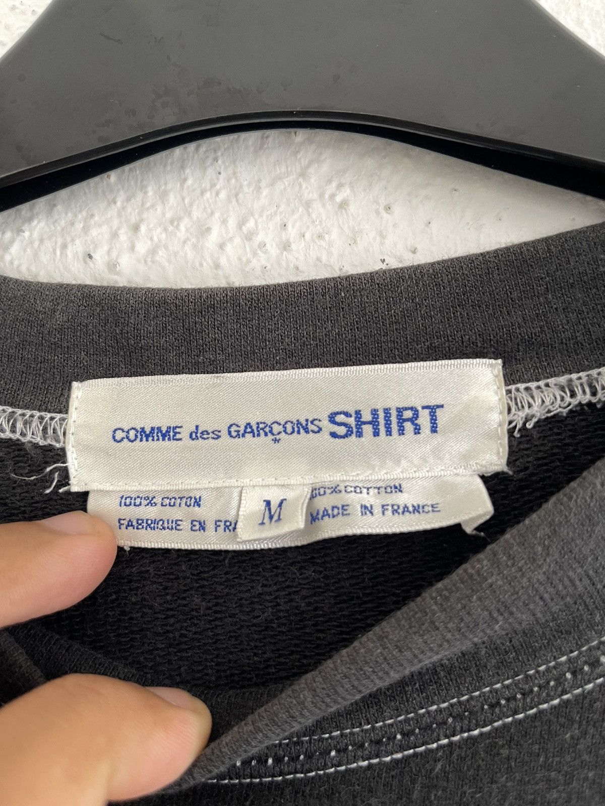 Comme des Garcons SHIRT Comme Des Garcons SHIRT Sweatshirt Faded Outline Stitch Size US M / EU 48-50 / 2 - 6 Thumbnail