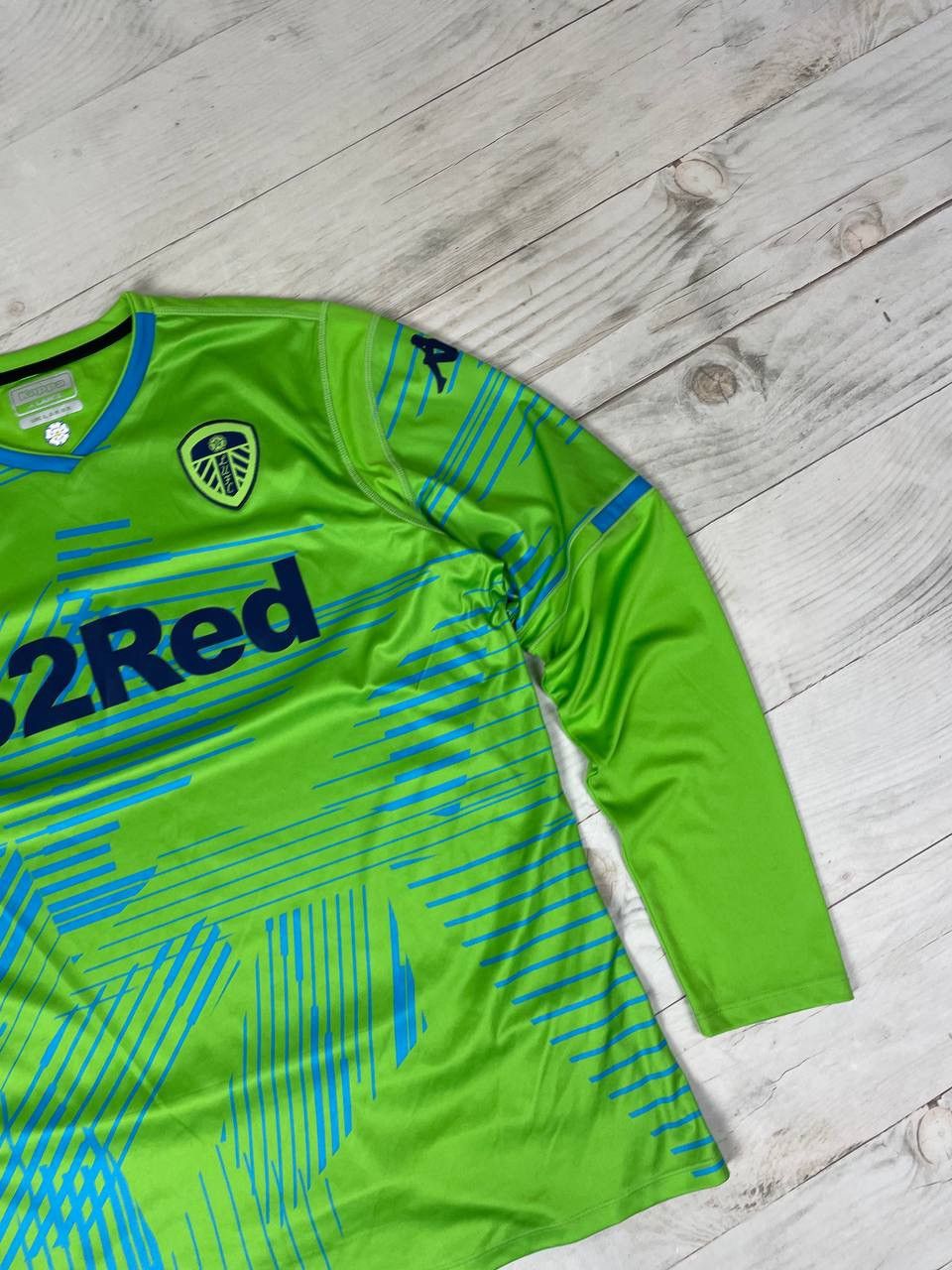 Kappa Leeds United 2018 2019 Goalkeeper Shirt Jersey Long Sleeve Size US XL / EU 56 / 4 - 5 Thumbnail