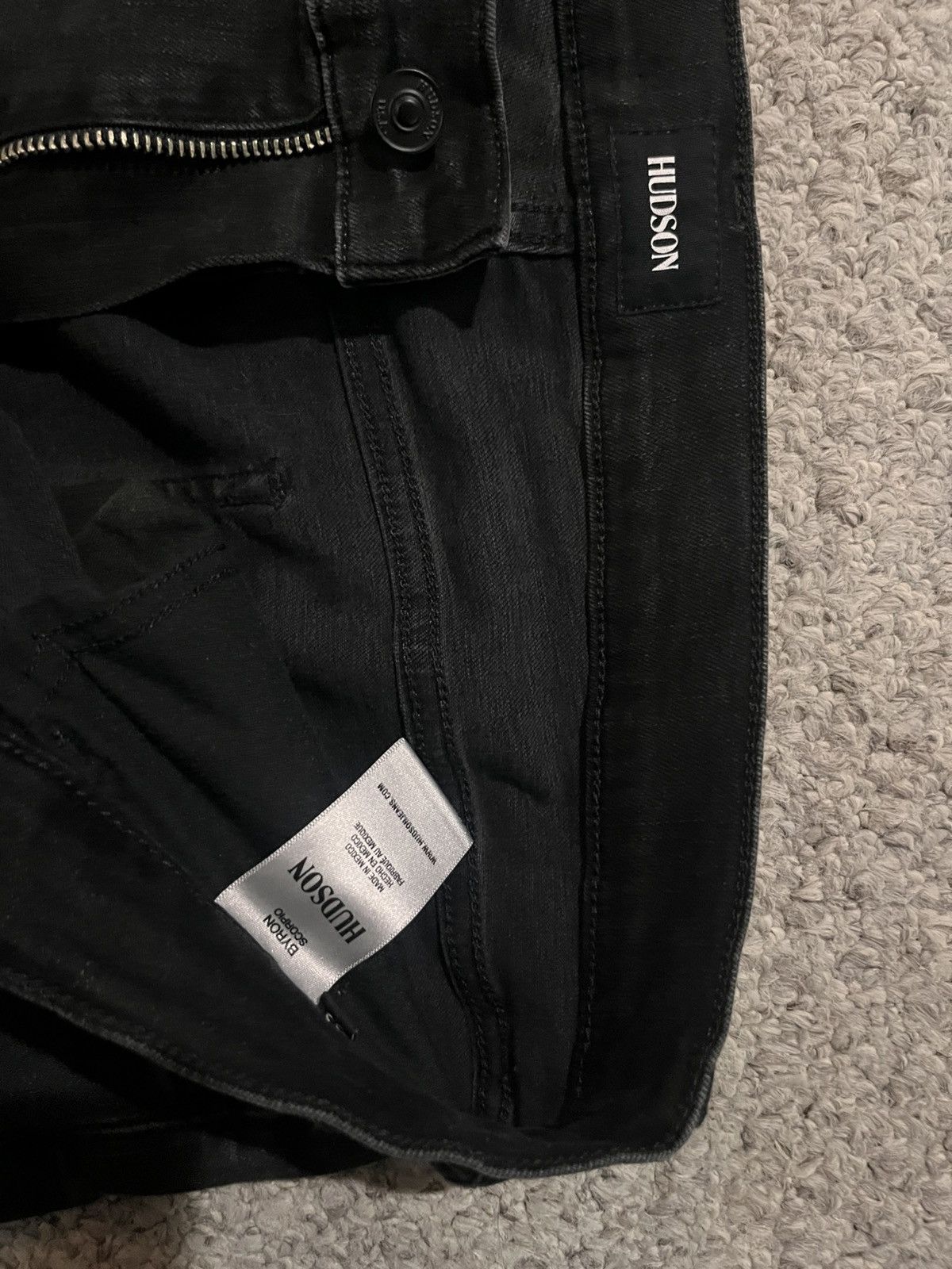 Hudson Hudson Byron Slim Straight Zip Fly jeans Size US 33 - 4 Thumbnail