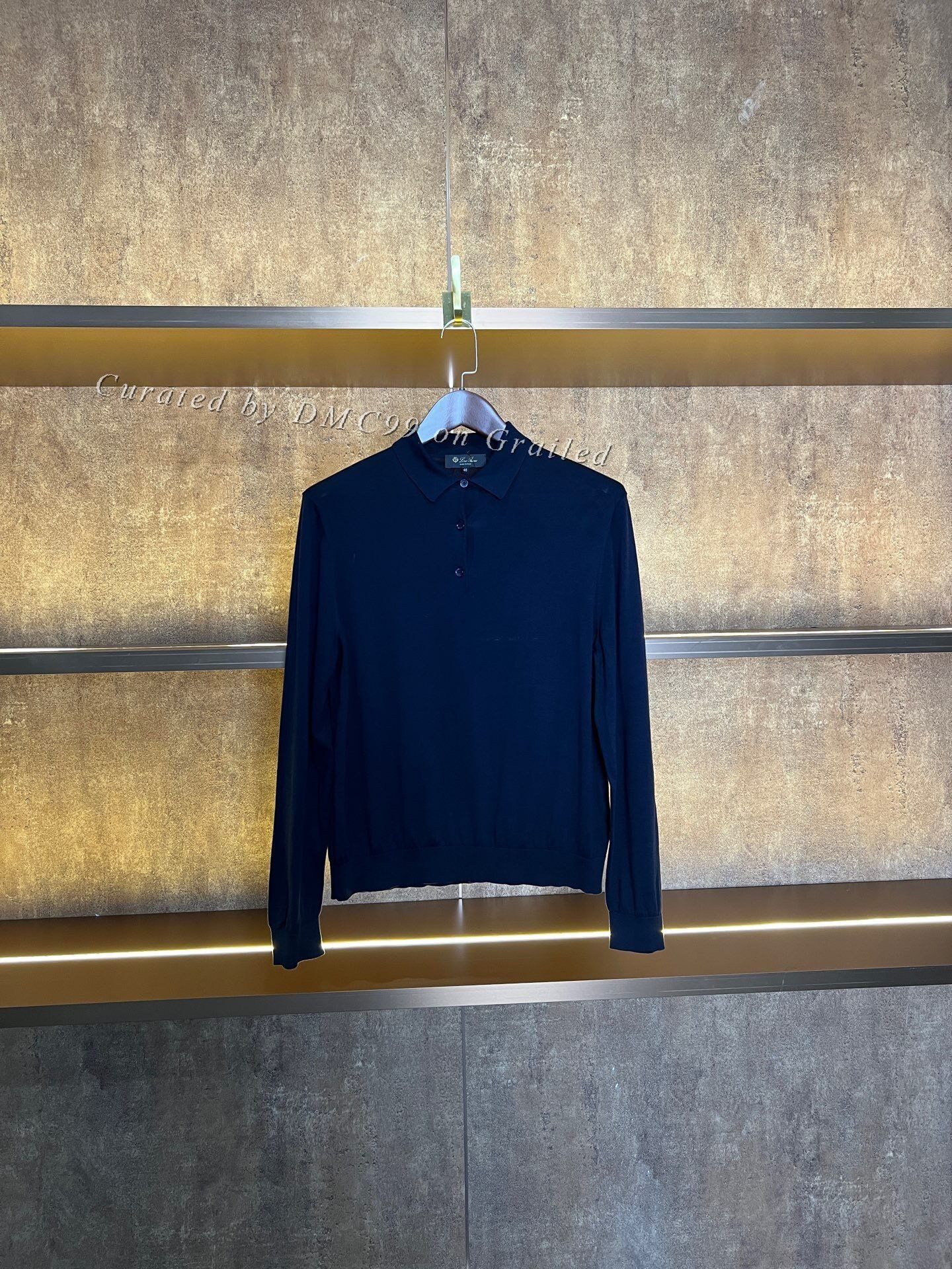 Loro Piana Loro Piana Long-Sleeve Polo Size US S / EU 44-46 / 1 - 1 Thumbnail