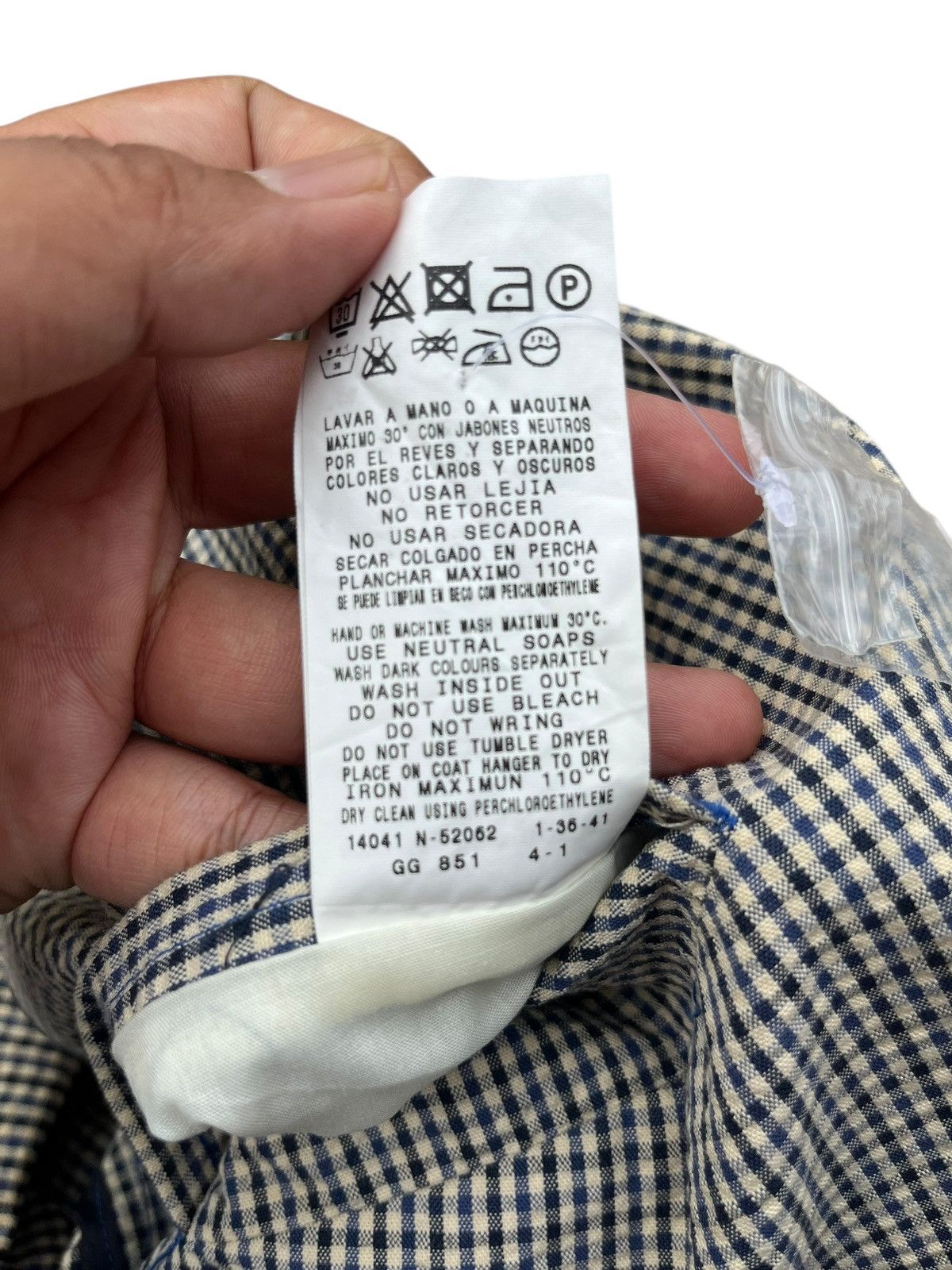 Adolfo Dominguez Small checked light blazer Size US S / EU 44-46 / 1 - 9 Thumbnail