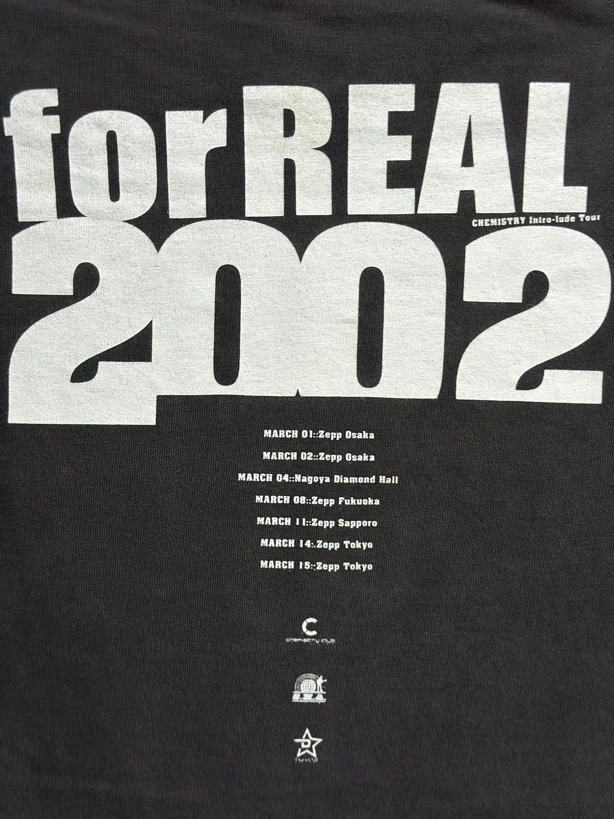 Band Tees × Hanes × Vintage Vintage For Real 2002 Chemistry Tour Faded Tee Size US M / EU 48-50 / 2 - 2 Thumbnail