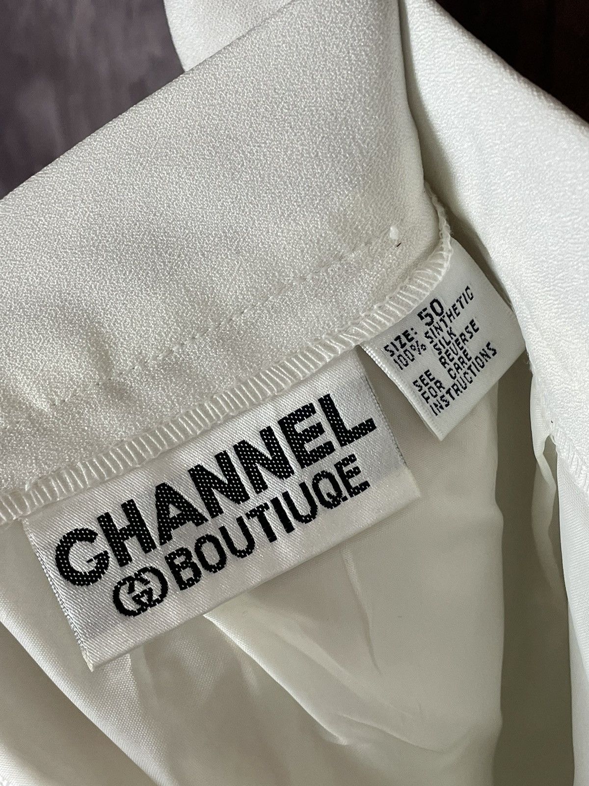 Japanese Brand × Vintage Vintage 90s Chanel Style Boutique by Karl Lagerfeld Skirt Size 36" / US 14 / IT 50 - 7 Thumbnail