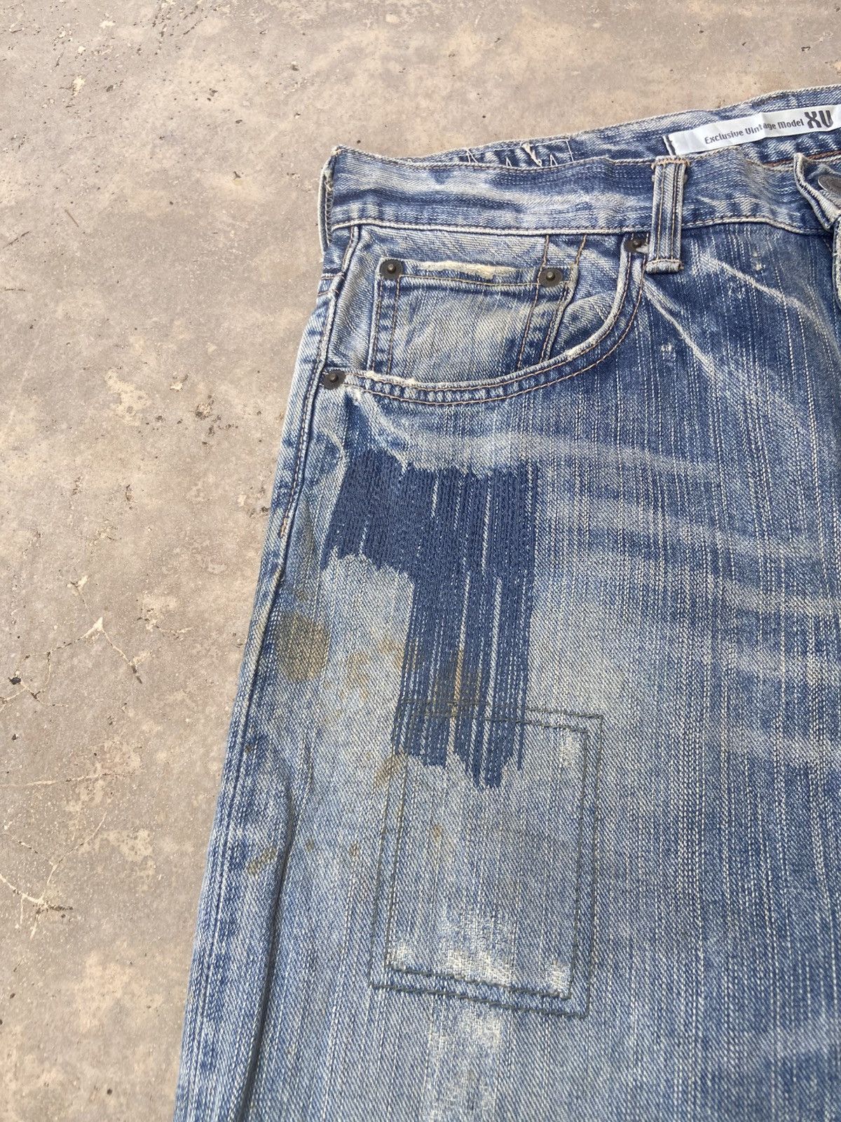 Edwin Edwin XV Repaired Distressed Denim Jeans Size US 31 - 4 Thumbnail