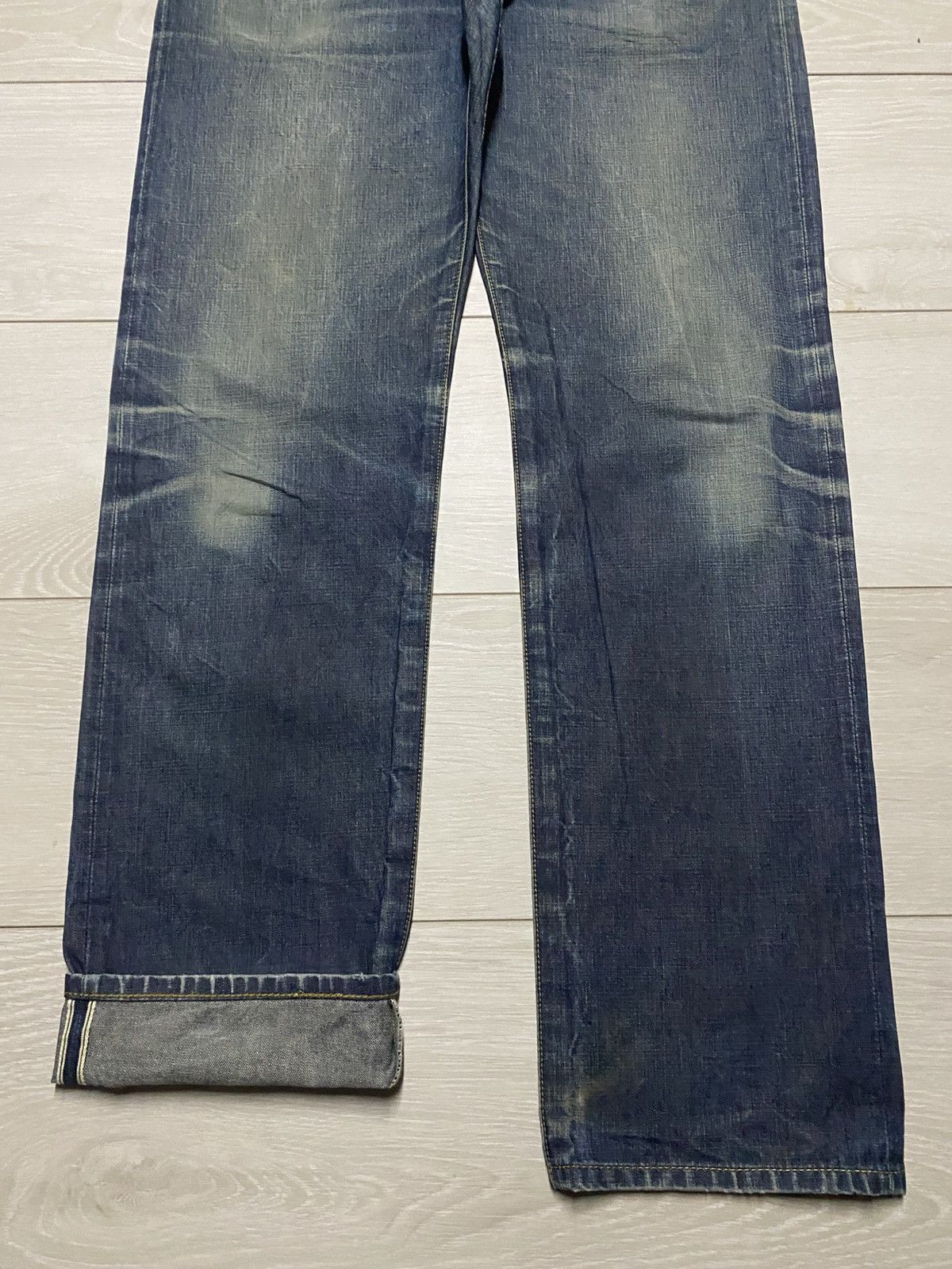Japanese Brand Vintage Japan Brand Lideal Mud Wash Selvedge Slim Fit Jeans Size US 36 / EU 52 - 5 Thumbnail