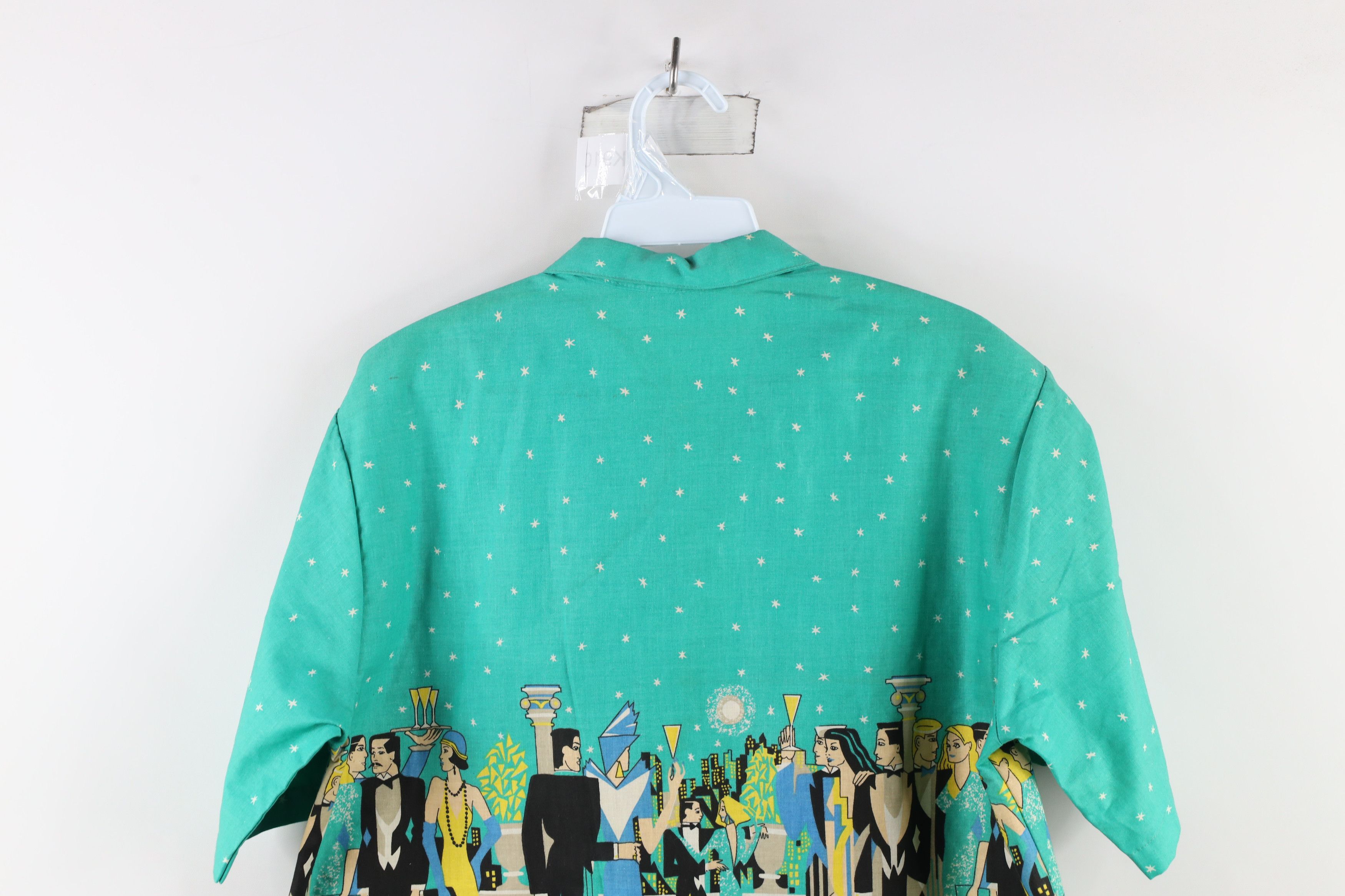 Vintage Vintage 90s Streetwear Over Print Camp Button Shirt USA Size US M / EU 48-50 / 2 - 10 Thumbnail